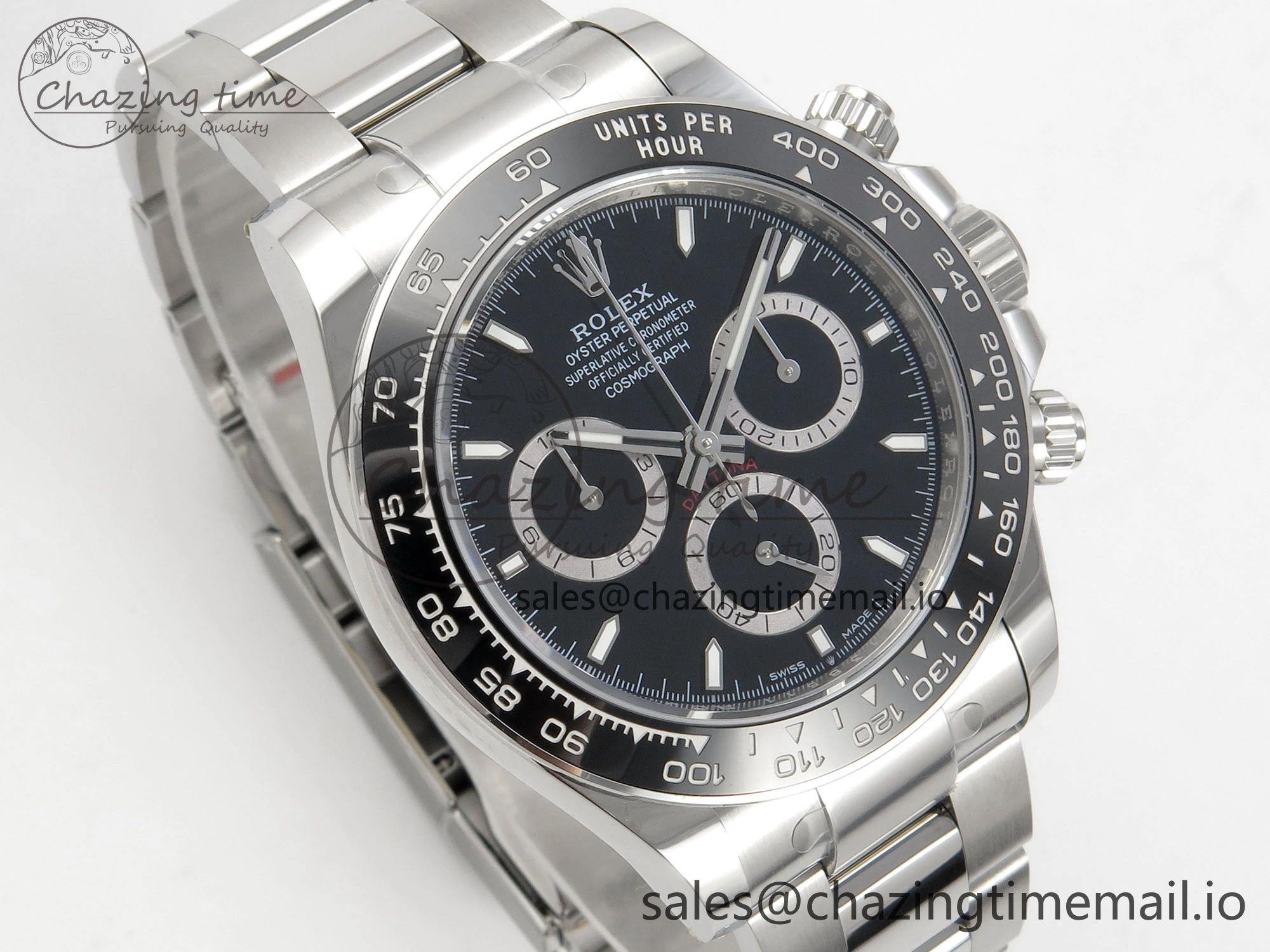 Daytona 126500 THBF 1:1 Best Edition 904L Steel Black Dial on SS Bracelet SH4131