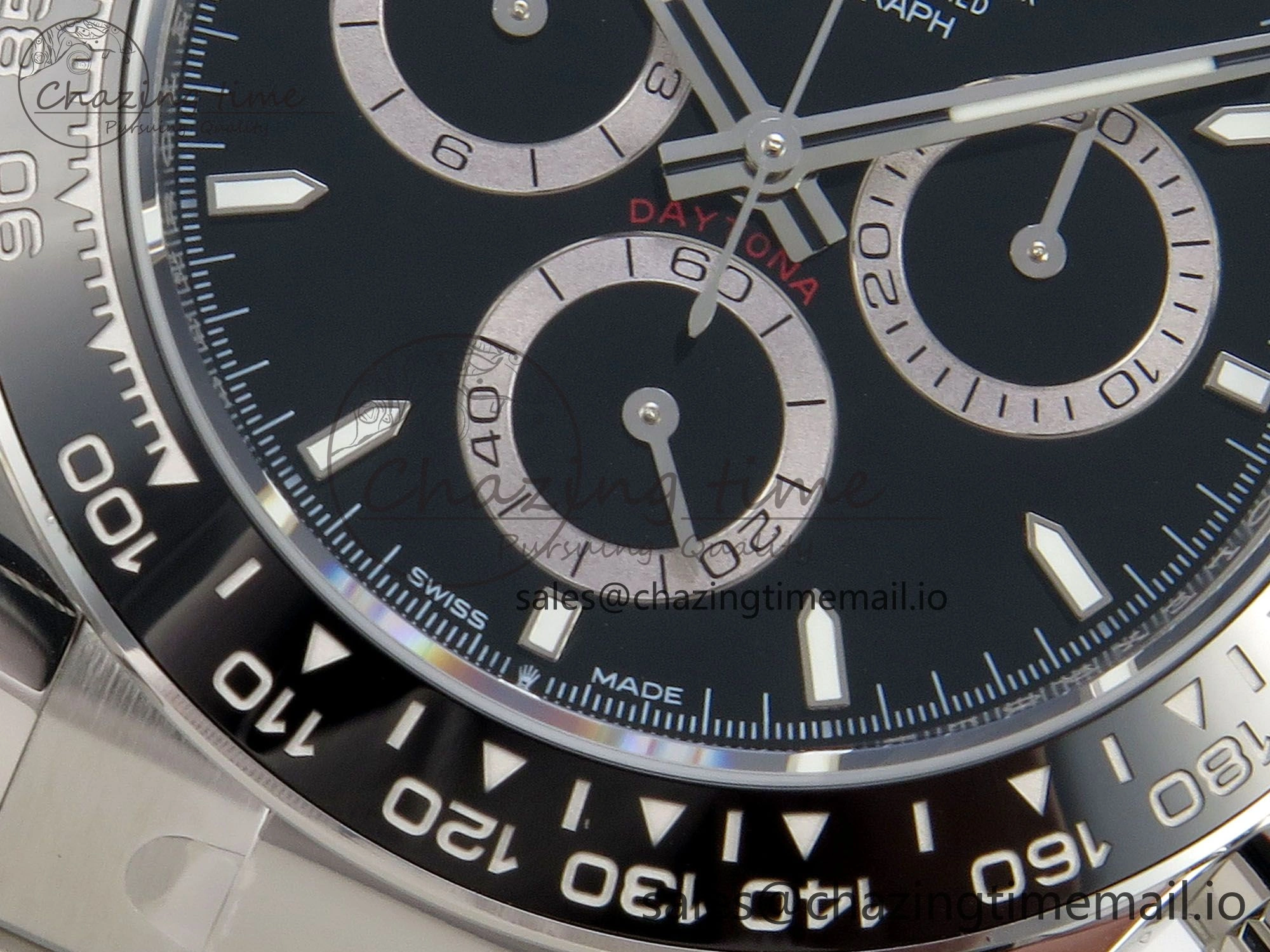 Daytona 126500 THBF 1:1 Best Edition 904L Steel Black Dial on SS Bracelet SH4131