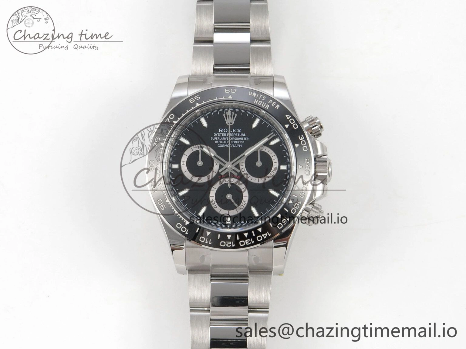 Daytona 126500 THBF 1:1 Best Edition 904L Steel Black Dial on SS Bracelet SH4131