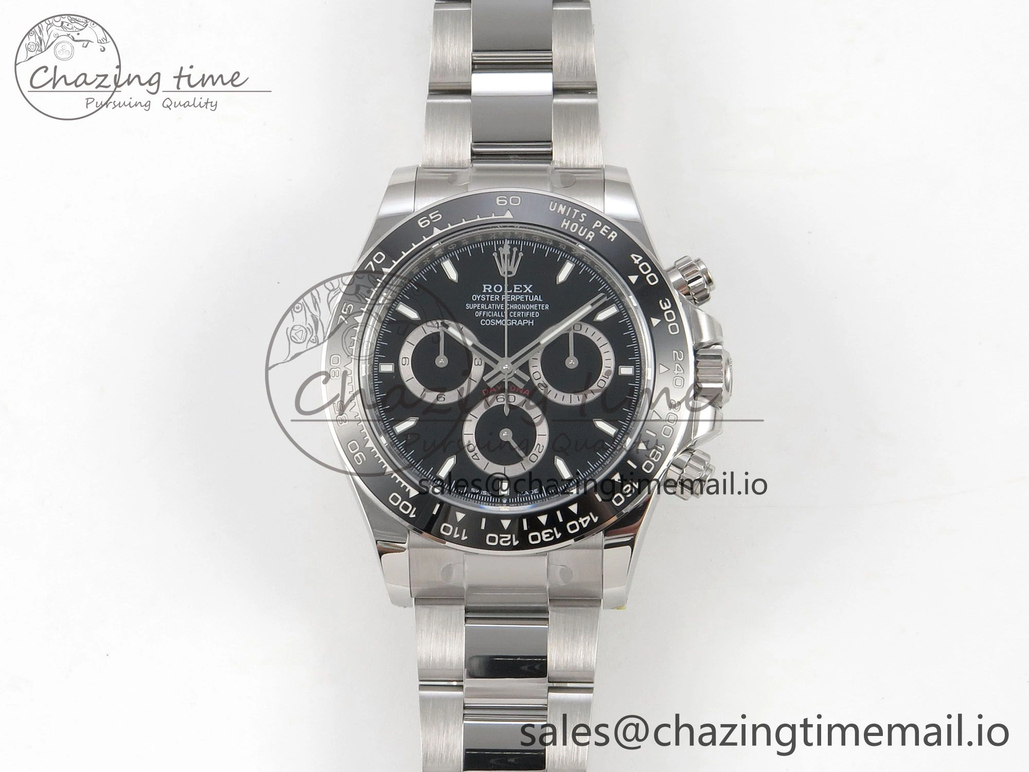 Daytona 126500 THBF 1:1 Best Edition 904L Steel Black Dial on SS Bracelet SH4131