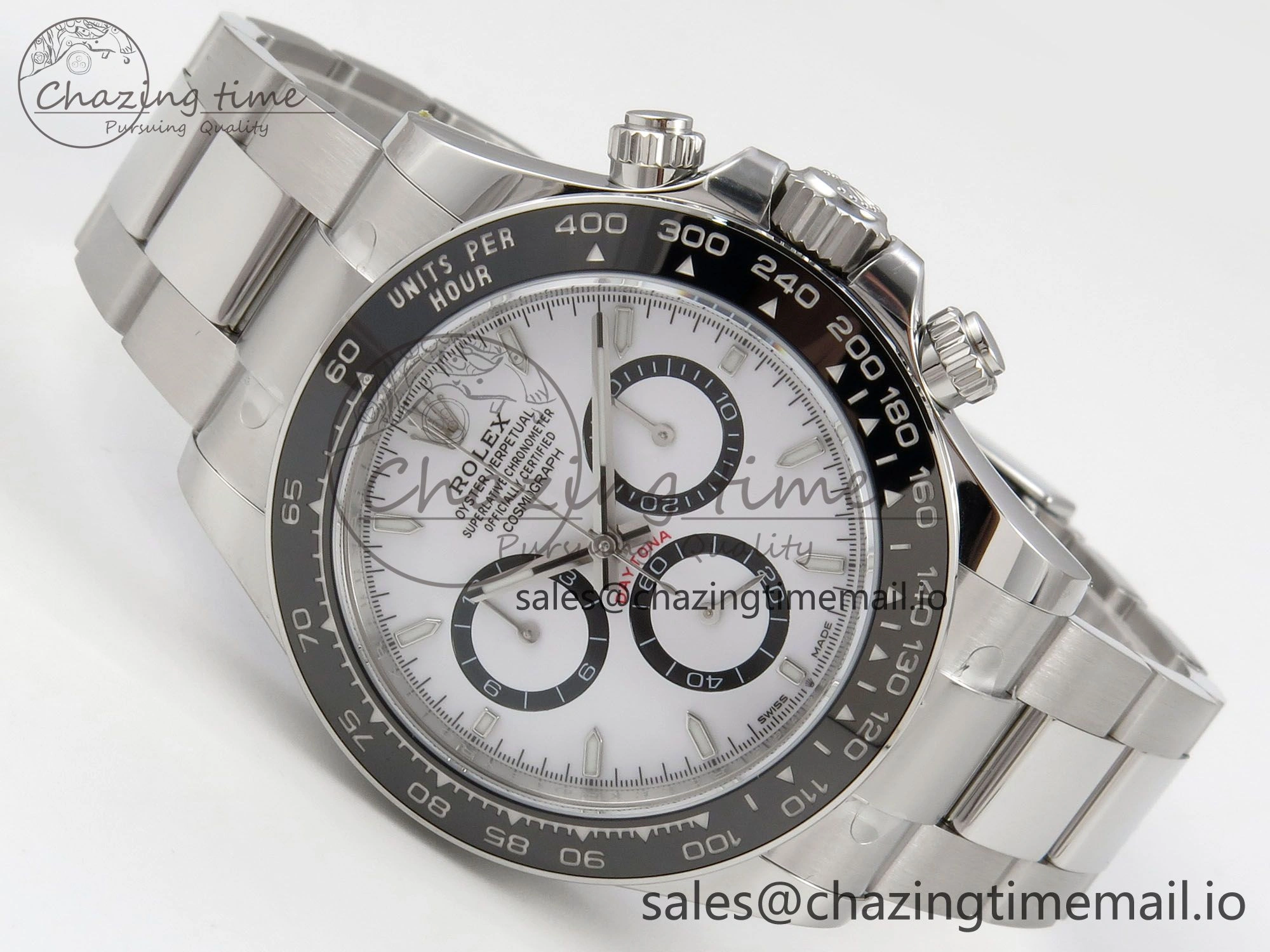 Daytona 126500 THBF 1:1 Best Edition 904L Steel White Dial on SS Bracelet SH4131