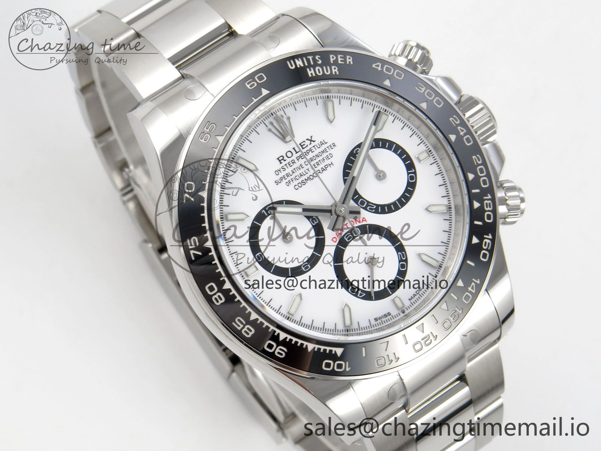 Daytona 126500 THBF 1:1 Best Edition 904L Steel White Dial on SS Bracelet SH4131