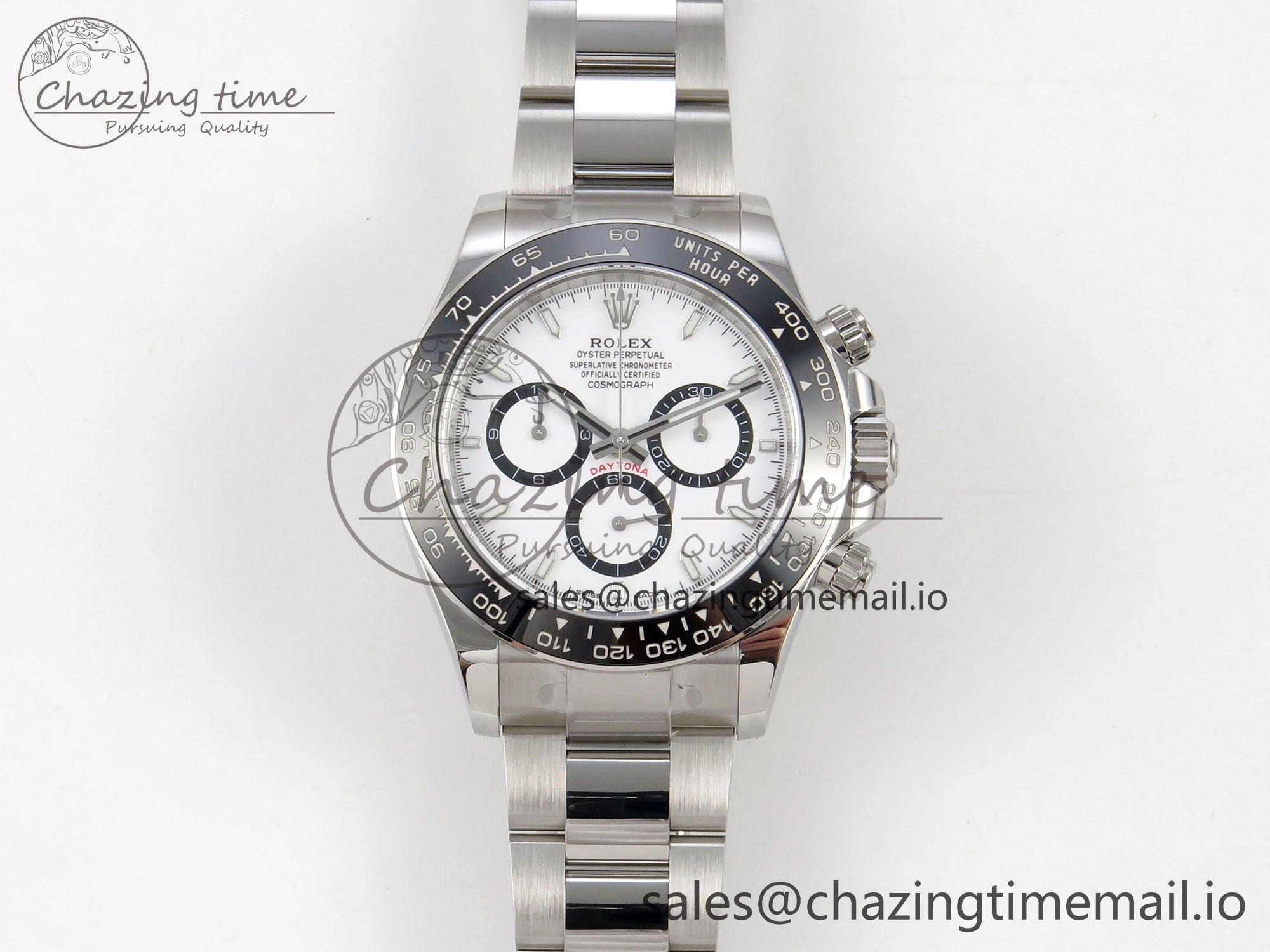 Daytona 126500 THBF 1:1 Best Edition 904L Steel White Dial on SS Bracelet SH4131