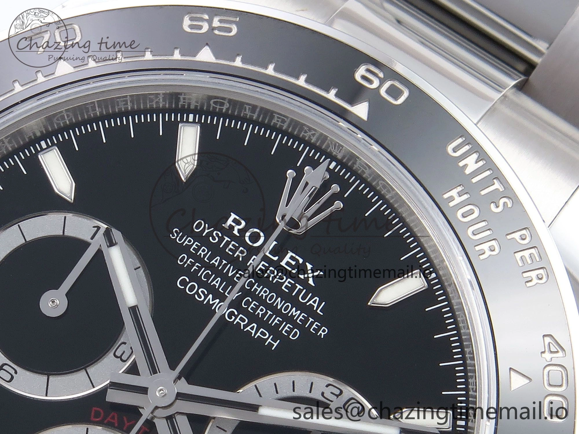 Daytona 126500 VSF 1:1 Best Edition 904L Steel Black Dial on SS Braclet DD4131
