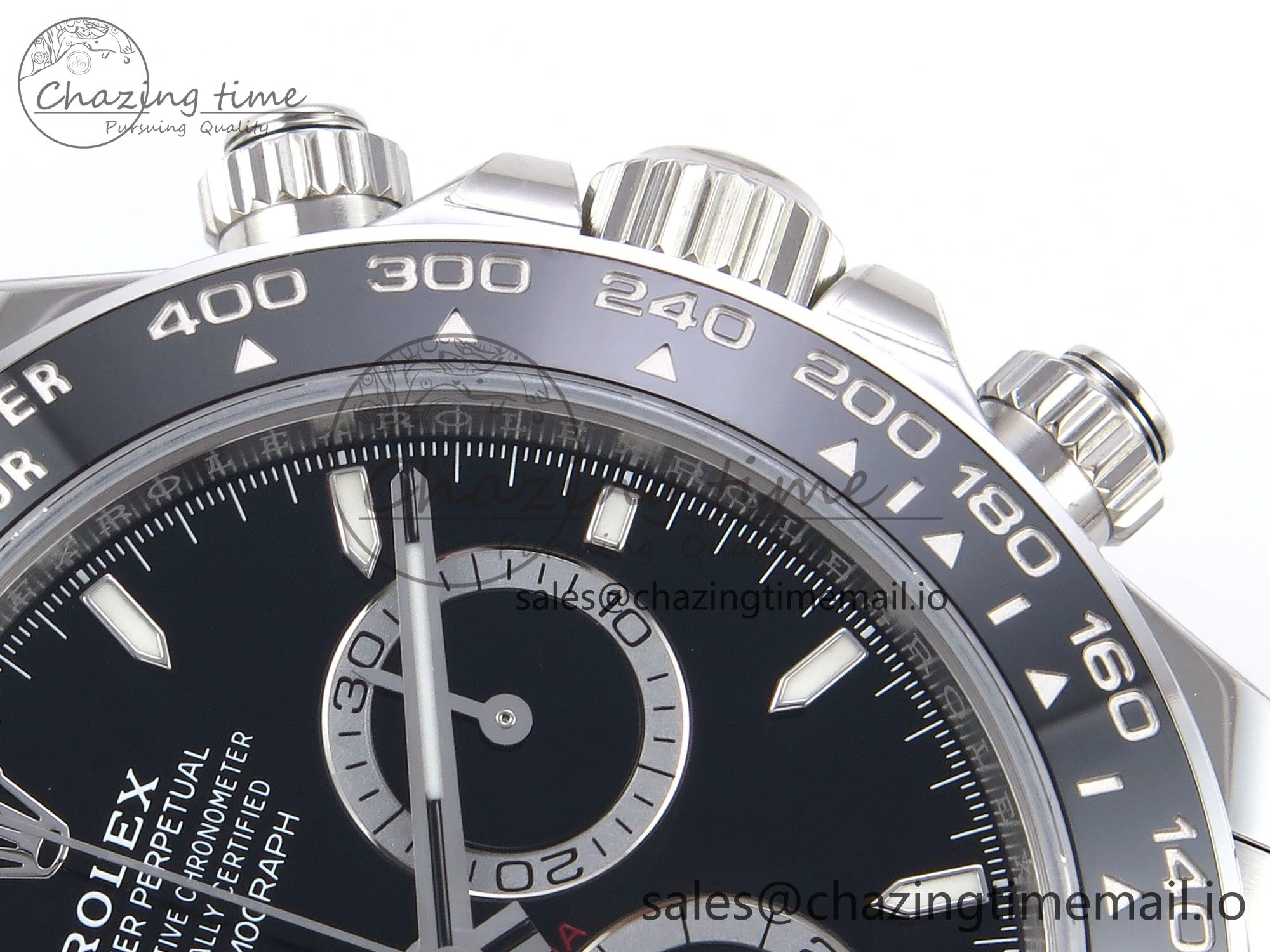 Daytona 126500 VSF 1:1 Best Edition 904L Steel Black Dial on SS Braclet DD4131
