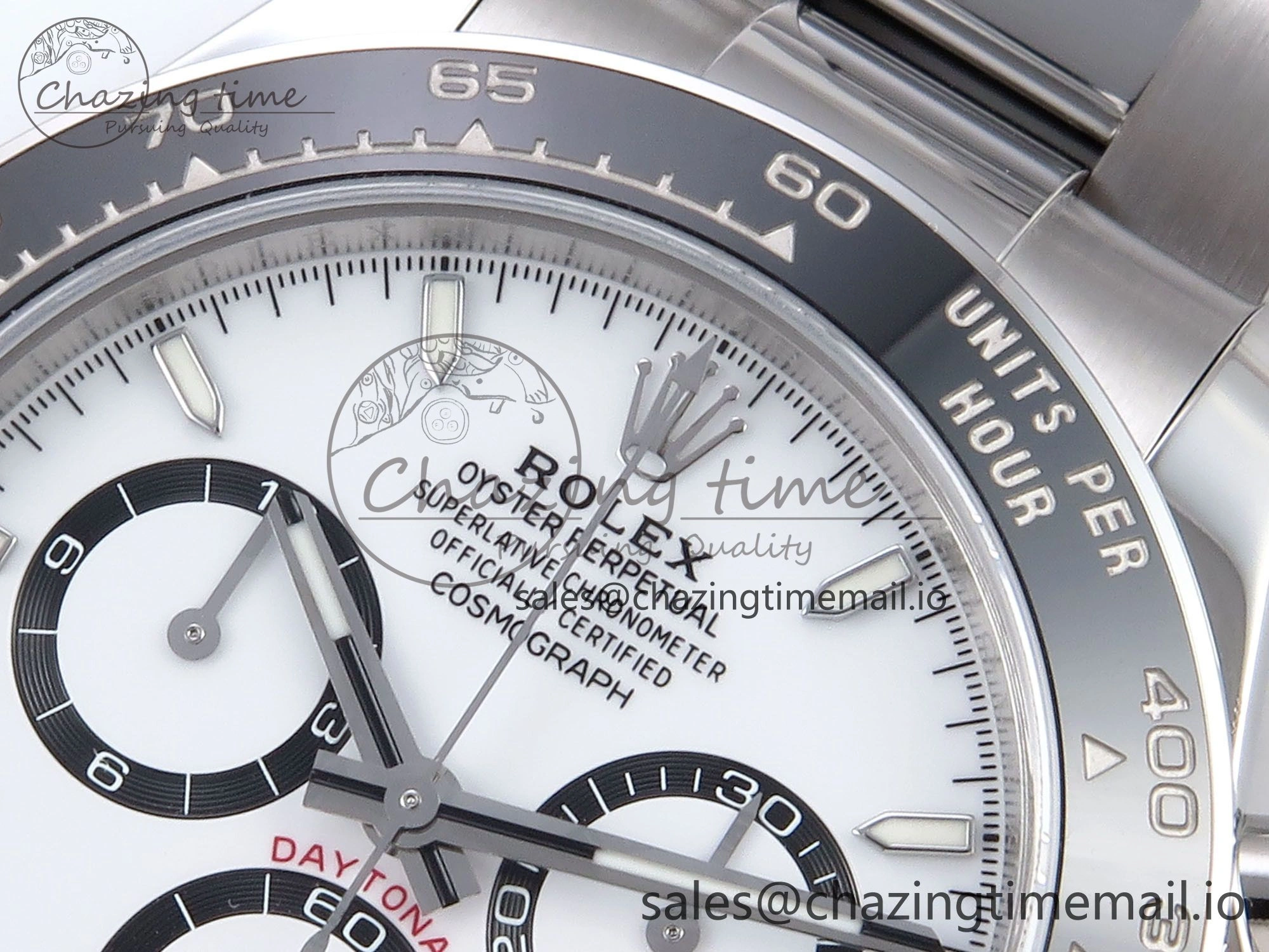 Daytona 126500 VSF 1:1 Best Edition 904L Steel White Dial on SS Braclet DD4131