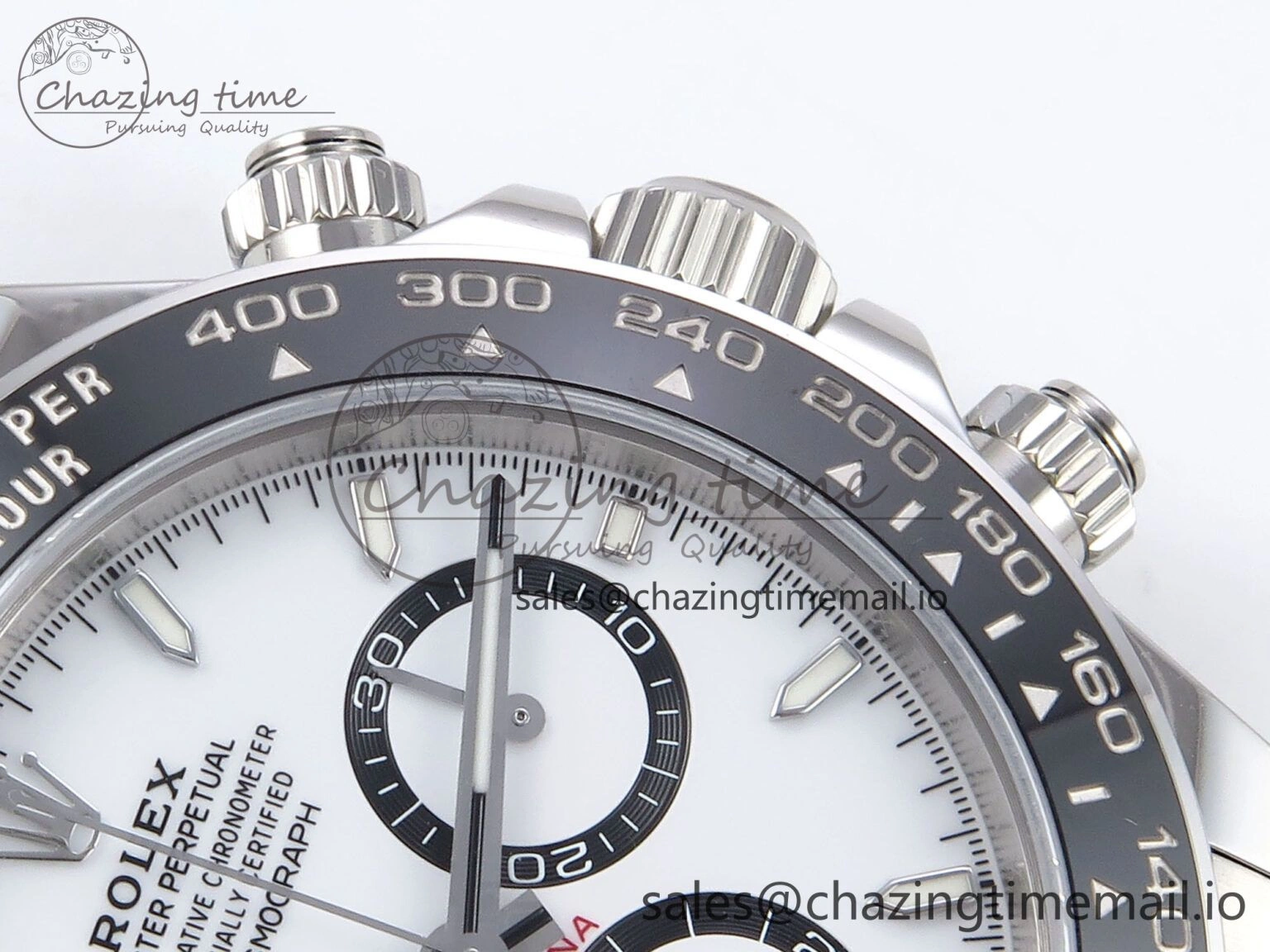 Daytona 126500 VSF 1:1 Best Edition 904L Steel White Dial on SS Braclet DD4131