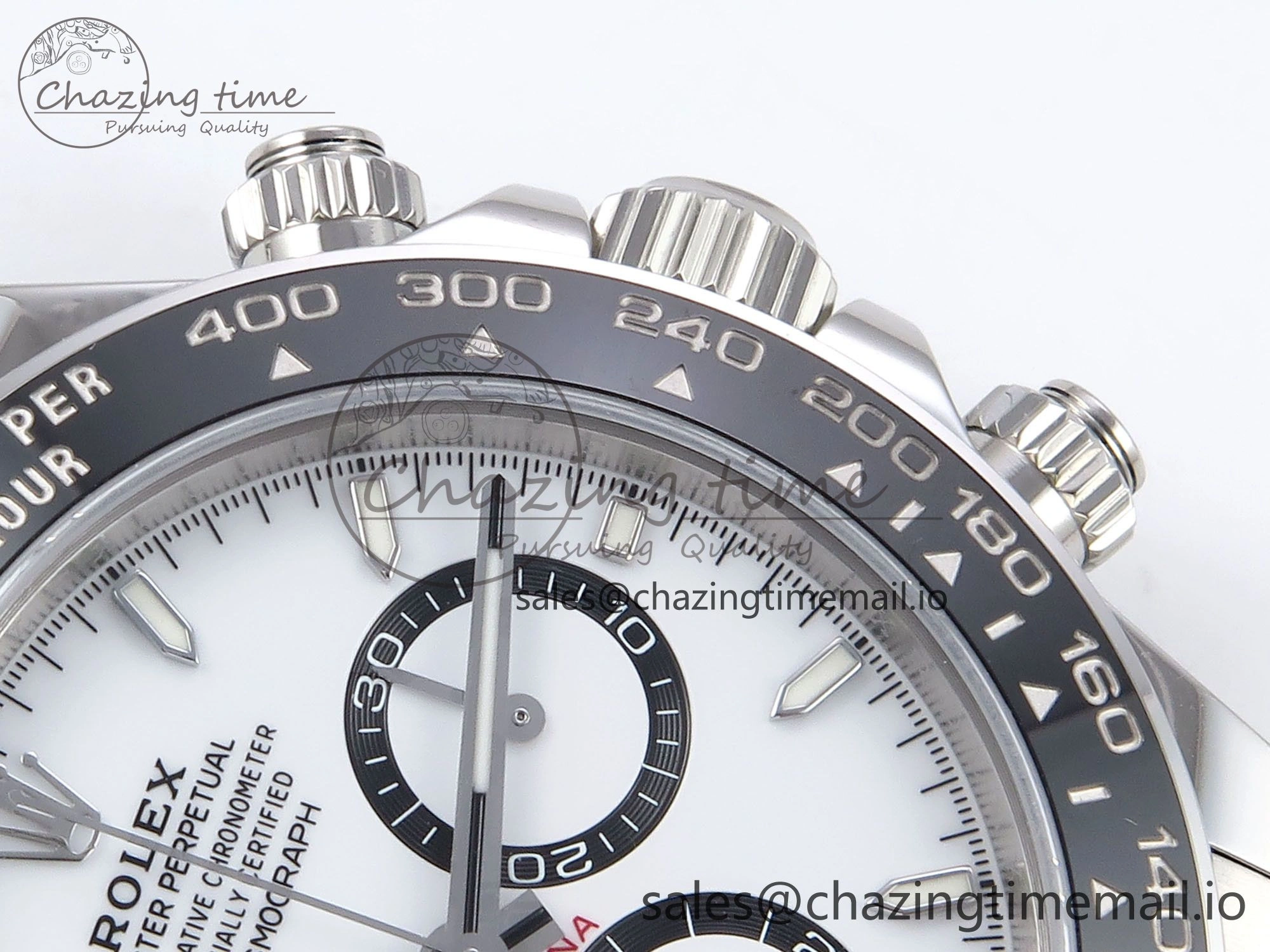 Daytona 126500 VSF 1:1 Best Edition 904L Steel White Dial on SS Braclet DD4131