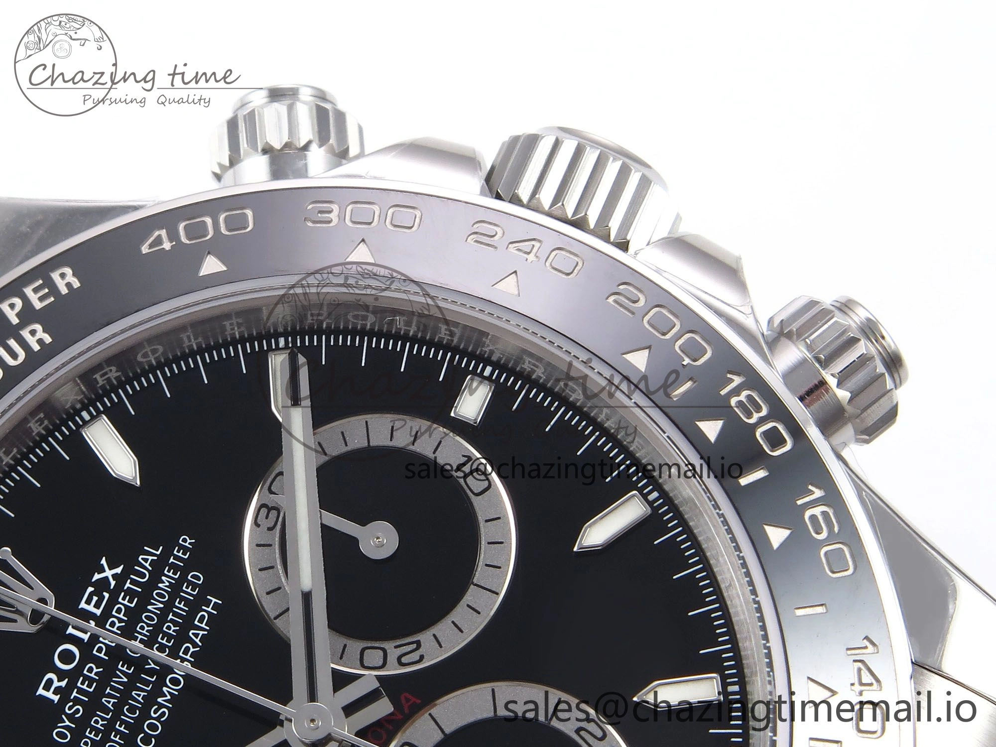 Daytona 126500 ZF 1:1 Best Edition 904L Steel Black Dial on SS Braclet SH4131