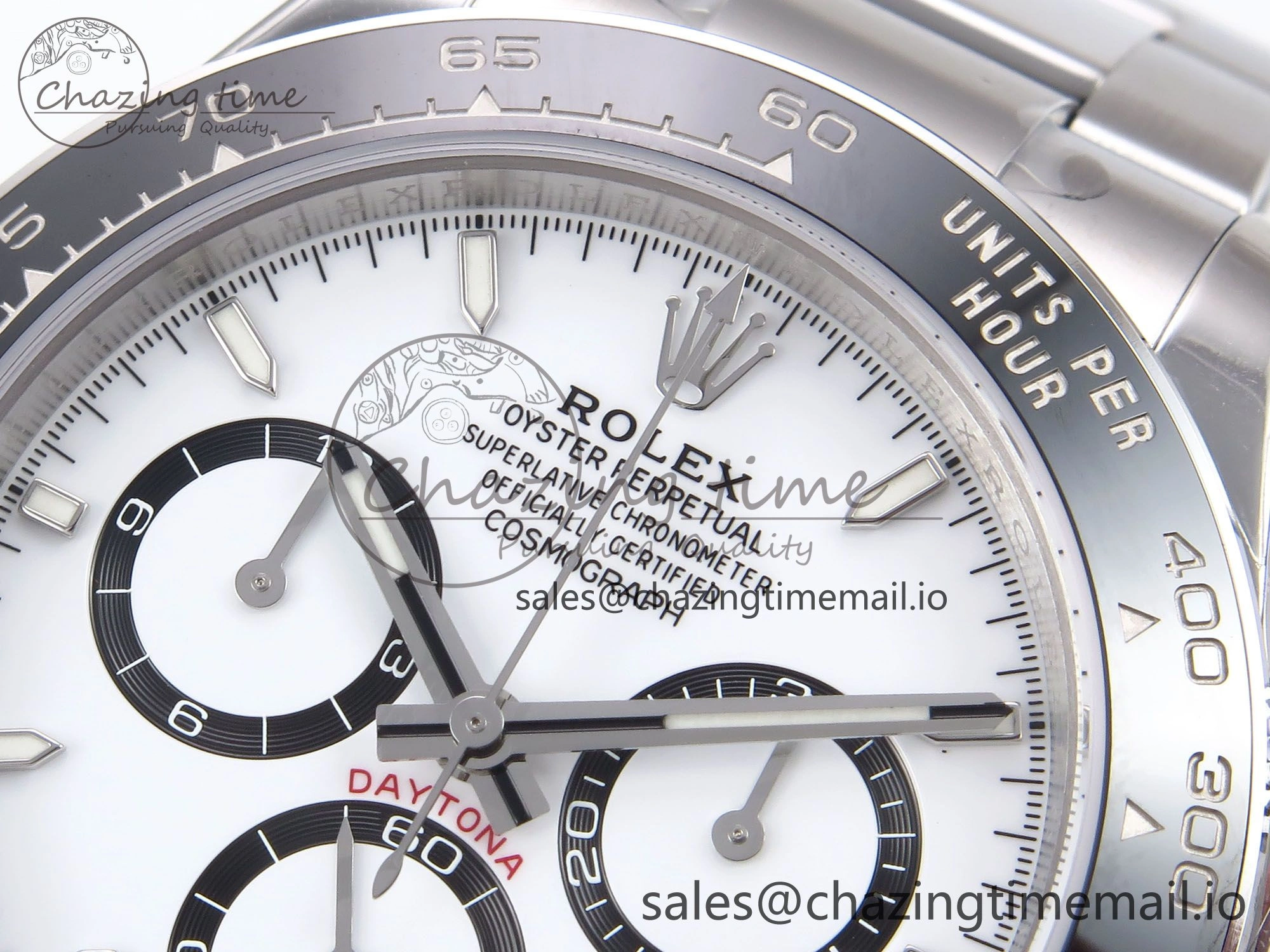 Daytona 126500 ZF 1:1 Best Edition 904L Steel White Dial on SS Braclet SH4131