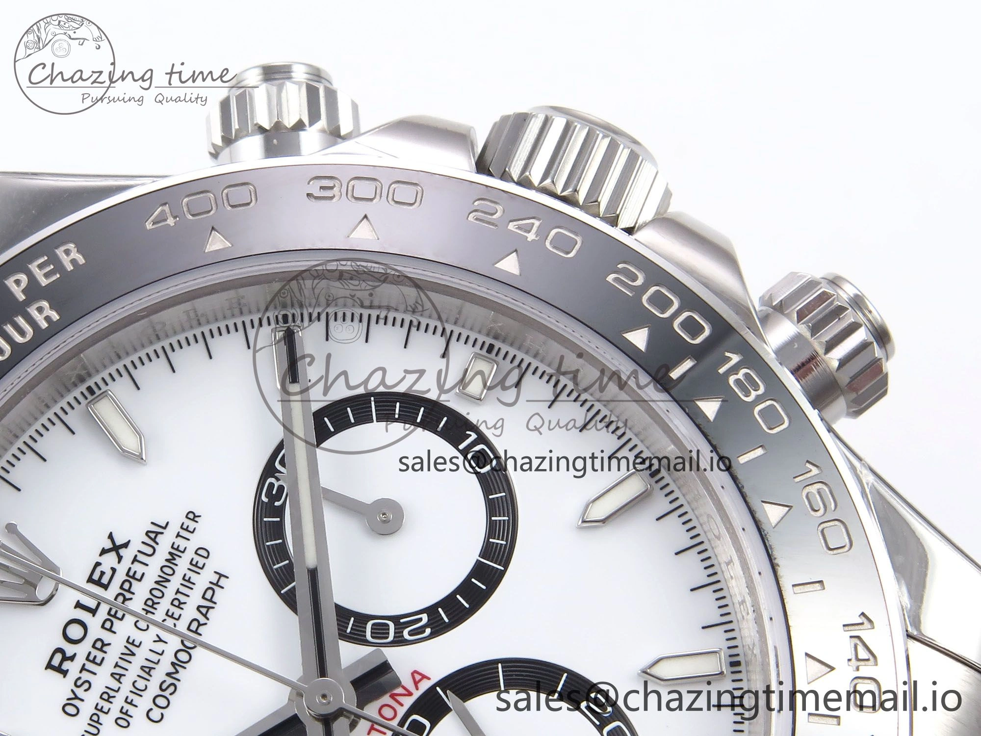 Daytona 126500 ZF 1:1 Best Edition 904L Steel White Dial on SS Braclet SH4131