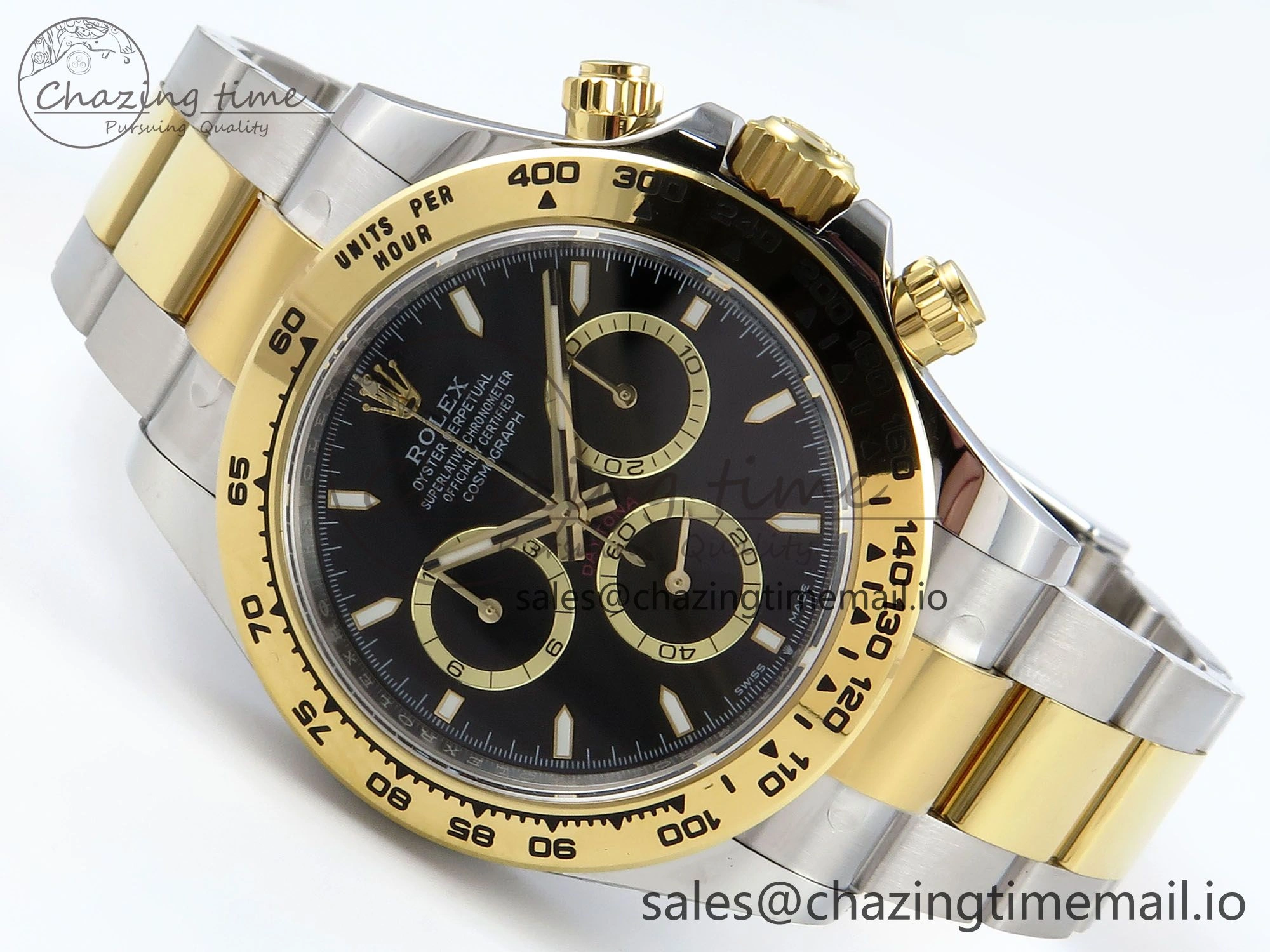 Daytona 126503 APSF 1:1 Best Edition Black Dial on SS YG Braclet SH4131