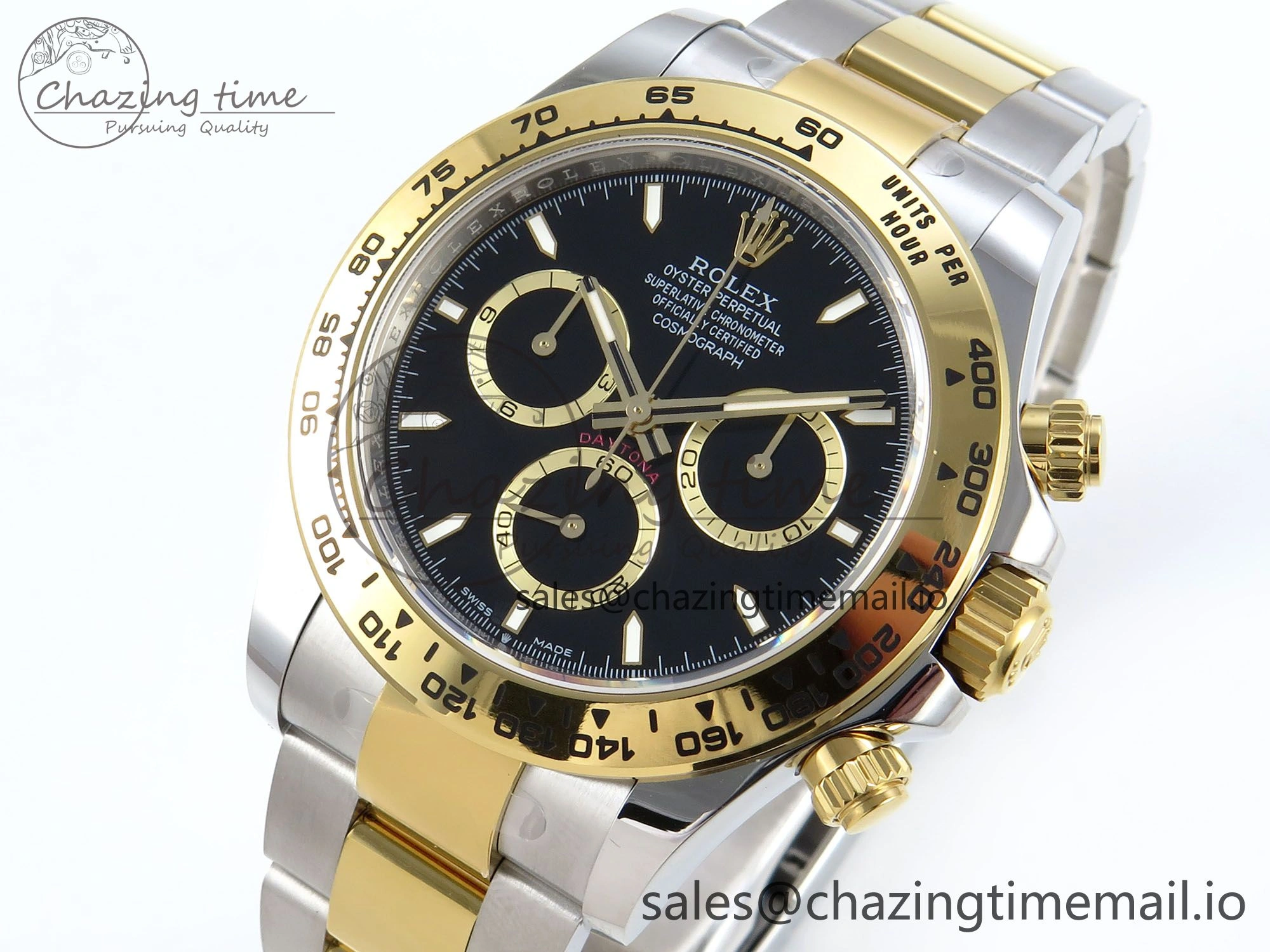Daytona 126503 APSF 1:1 Best Edition Black Dial on SS YG Braclet SH4131