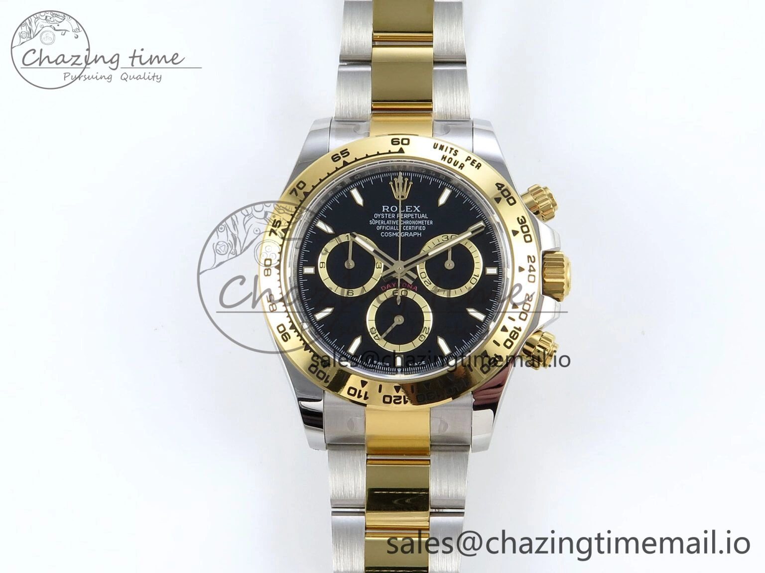 Daytona 126503 APSF 1:1 Best Edition Black Dial on SS YG Braclet SH4131