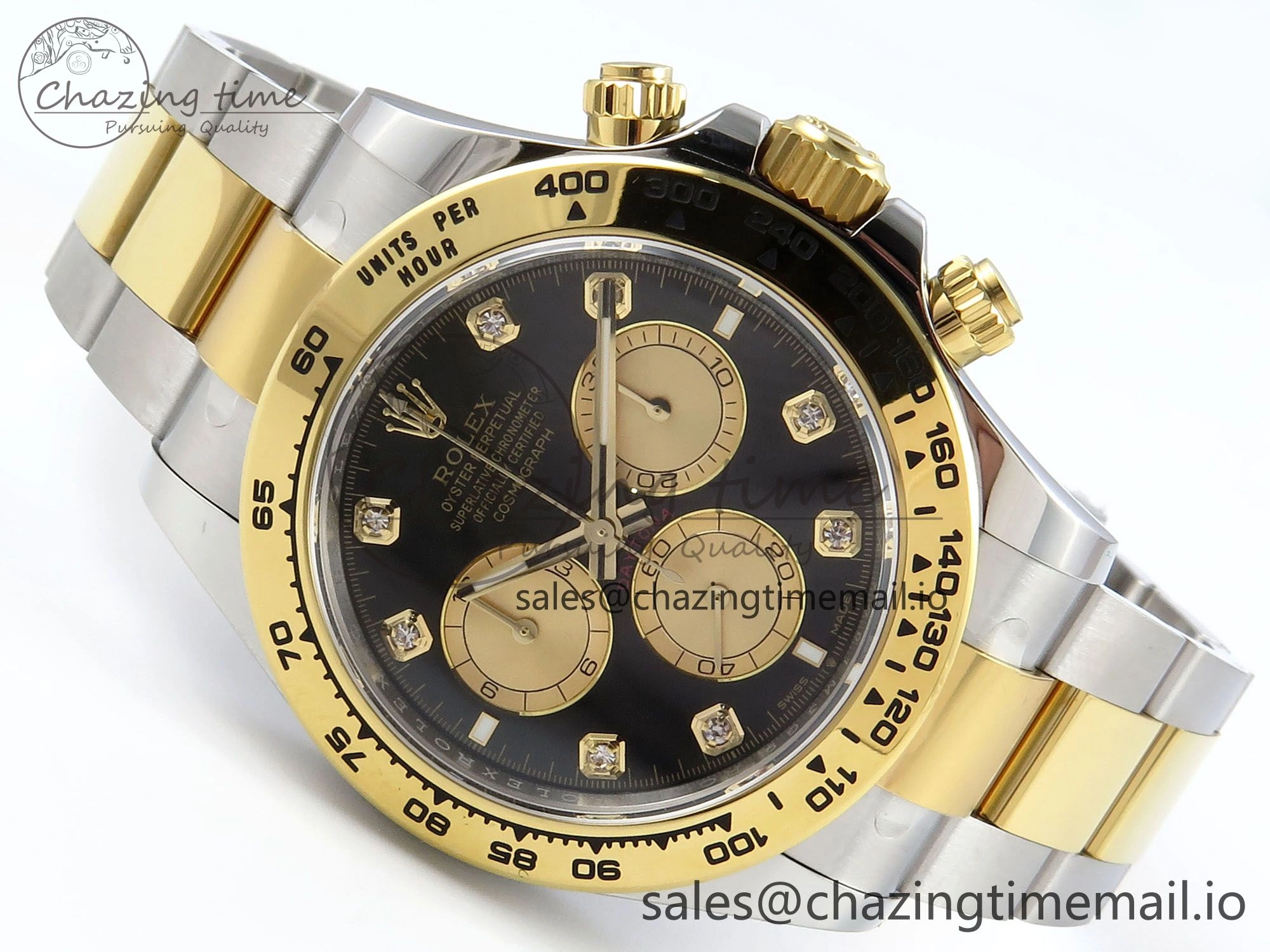 Daytona 126503 APSF 1:1 Best Edition Black YG Dial on SS YG Braclet SH4131
