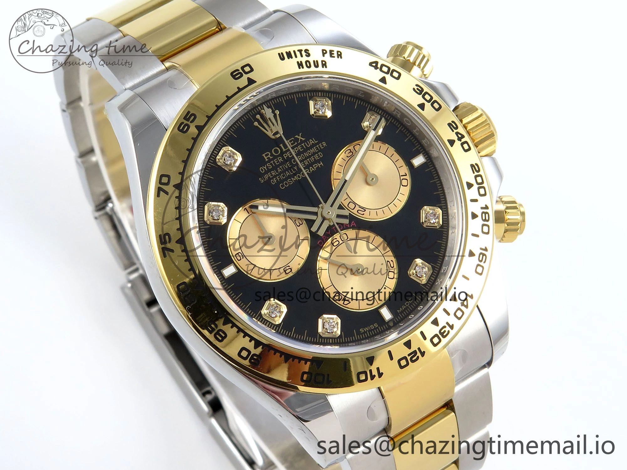 Daytona 126503 APSF 1:1 Best Edition Black YG Dial on SS YG Braclet SH4131