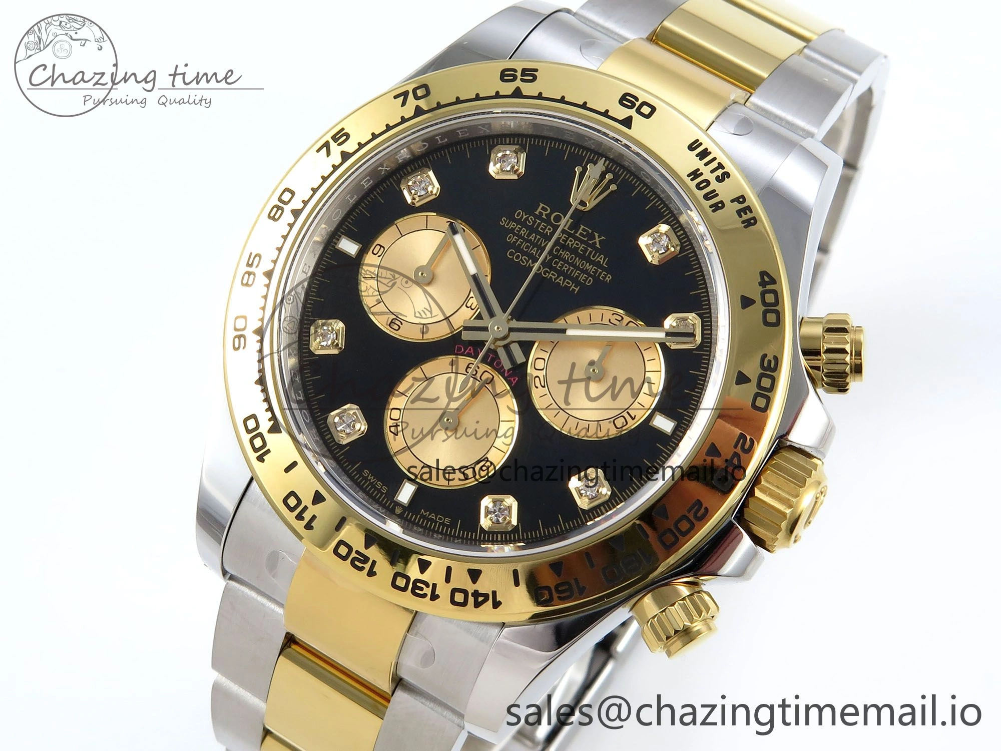 Daytona 126503 APSF 1:1 Best Edition Black YG Dial on SS YG Braclet SH4131