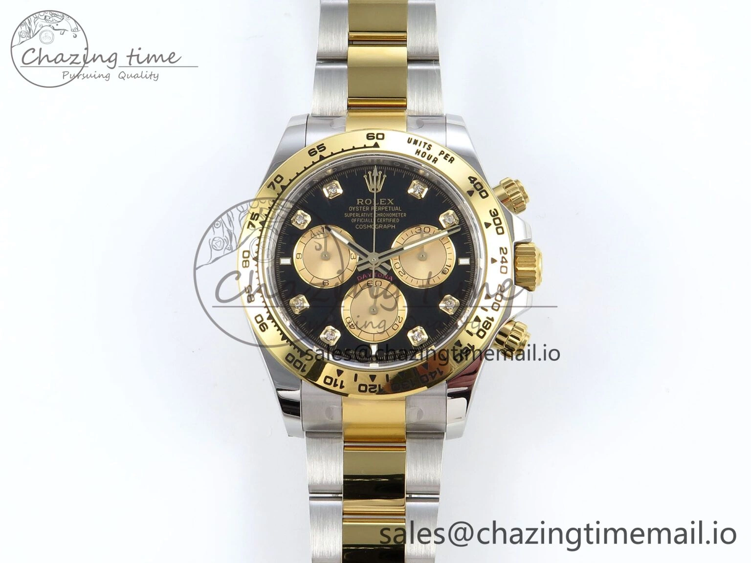 Daytona 126503 APSF 1:1 Best Edition Black YG Dial on SS YG Braclet SH4131