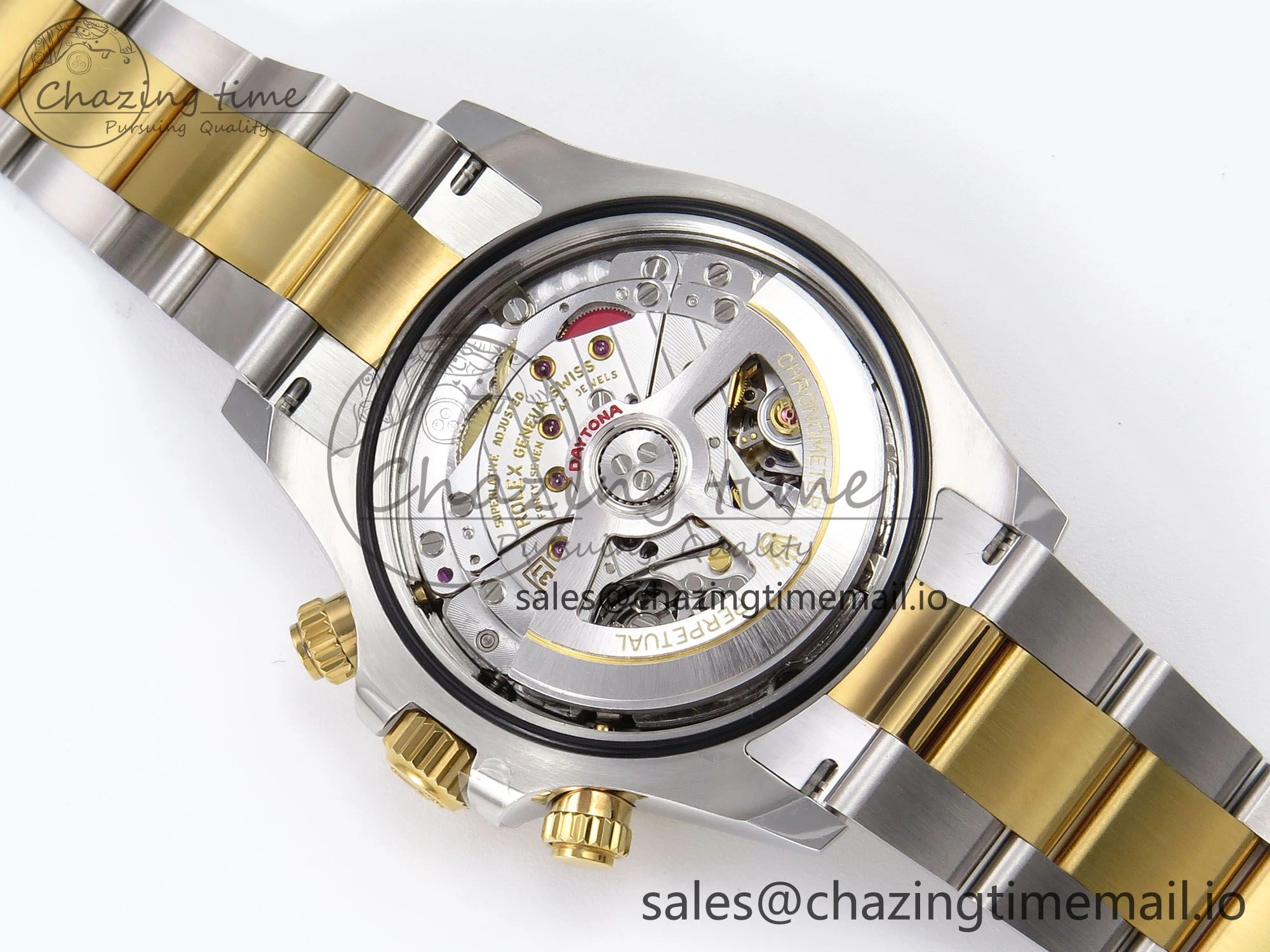 Daytona 126503 APSF 1:1 Best Edition YG Black Diamonds Dial on YG SS Bracelet SH4131