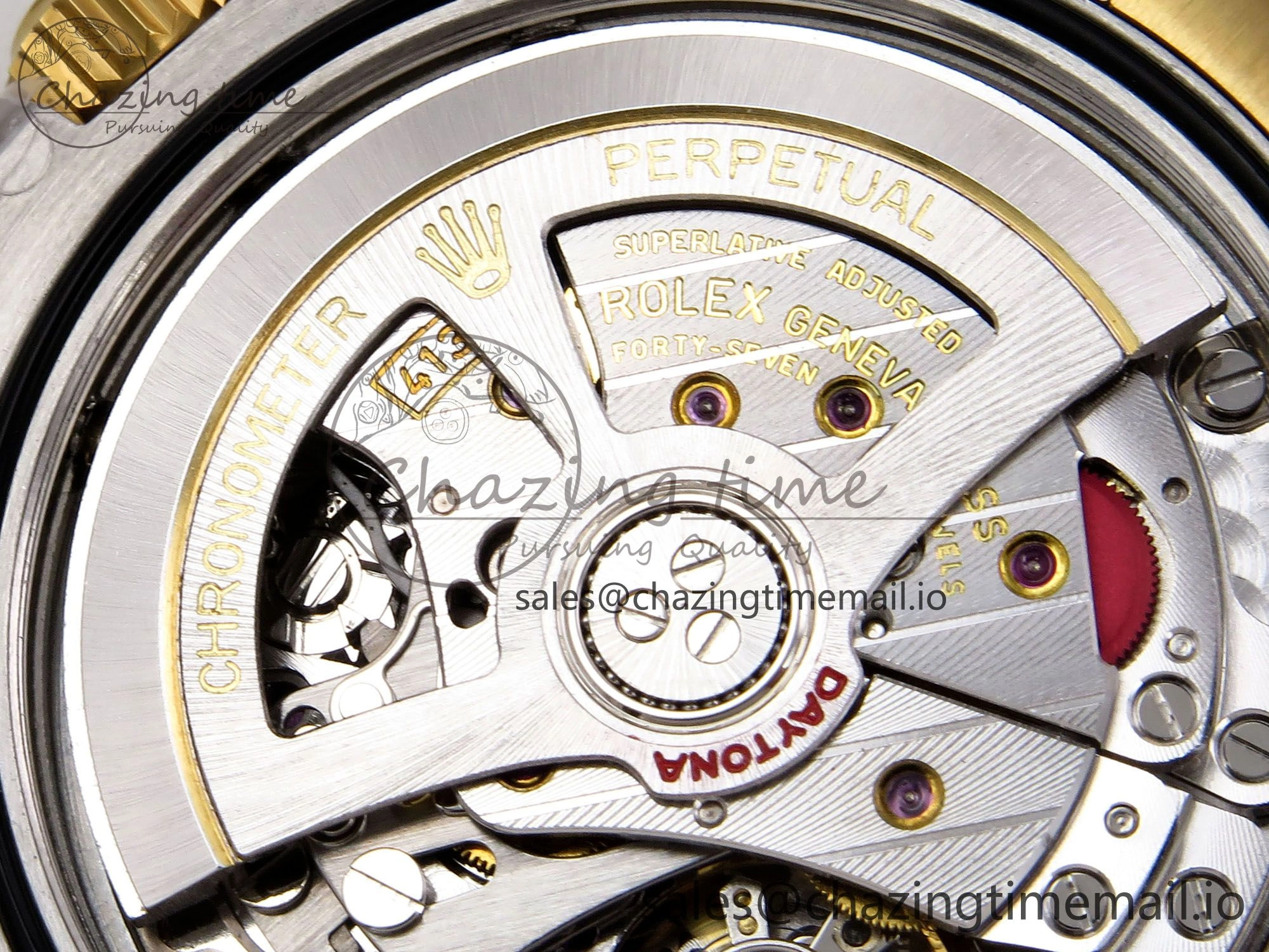 Daytona 126503 APSF 1:1 Best Edition YG Black Diamonds Dial on YG SS Bracelet SH4131