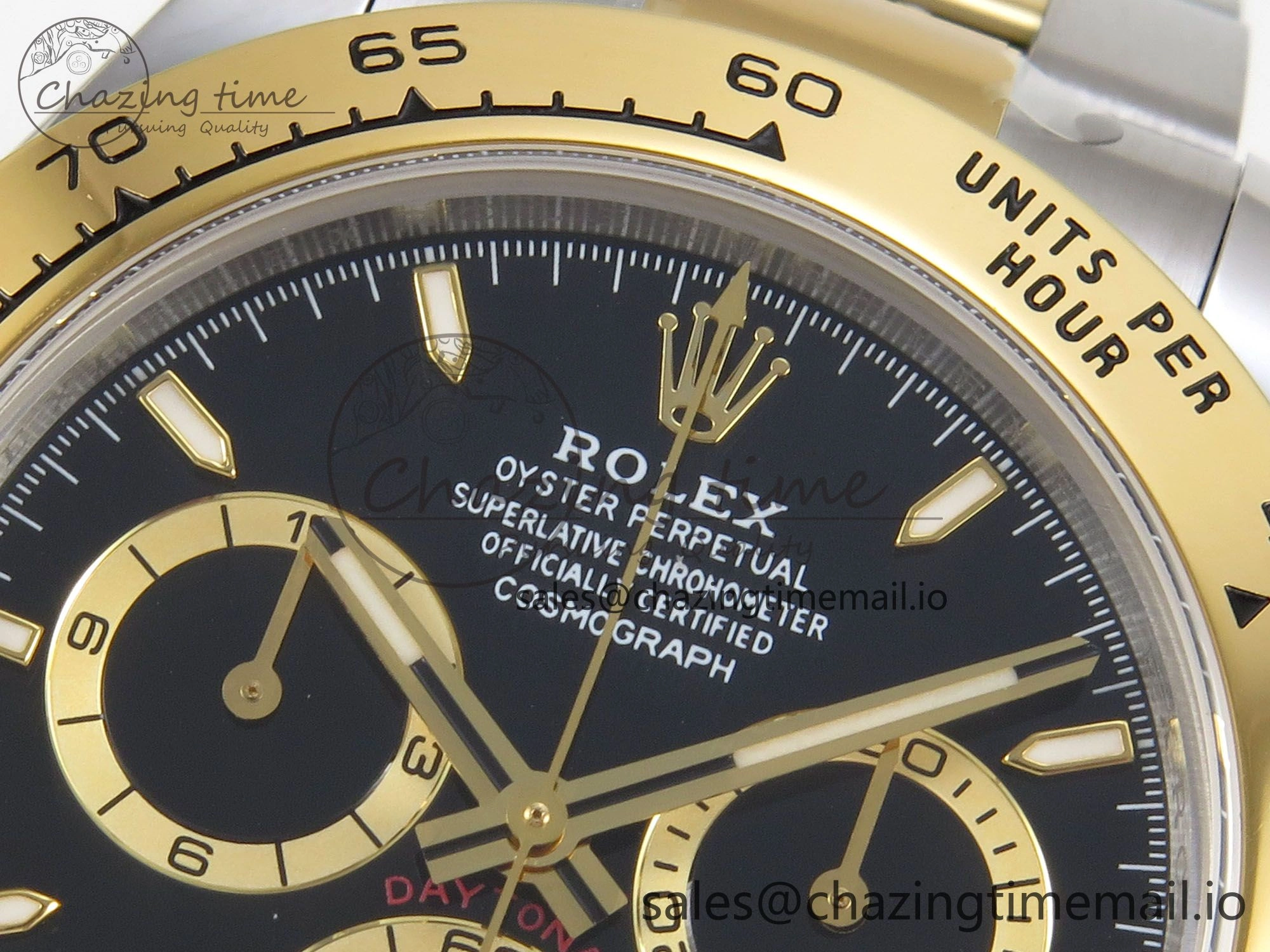 Daytona 126503 Clean 1:1 Best Edition 904L Black Dial on SS YG Bracelet Super Clone DD4131