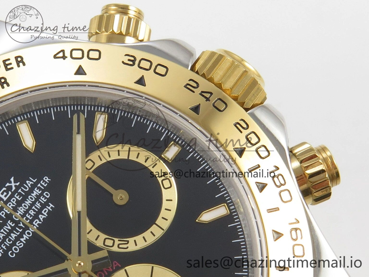 Daytona 126503 Clean 1:1 Best Edition 904L Black Dial on SS YG Bracelet Super Clone DD4131