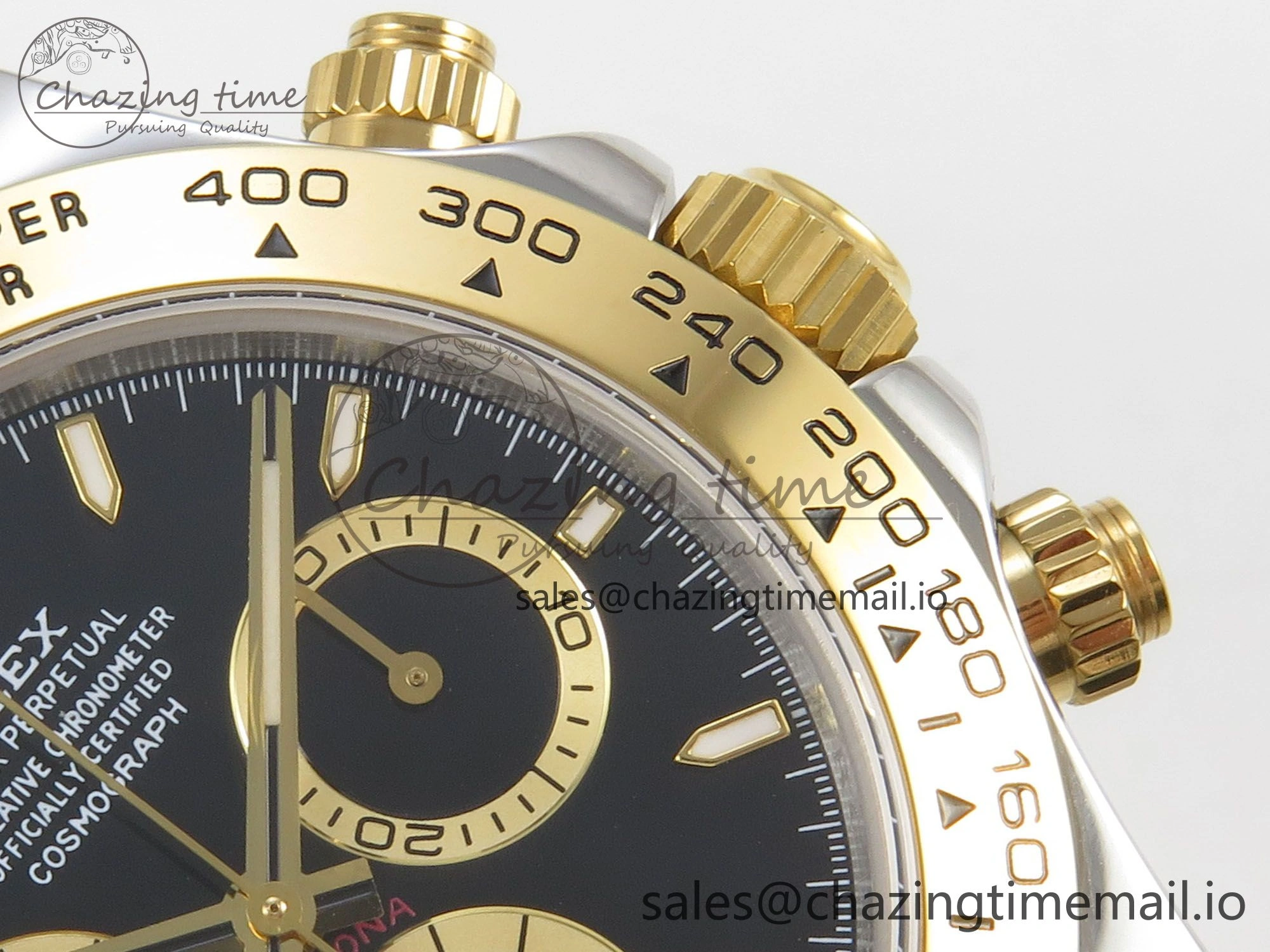Daytona 126503 Clean 1:1 Best Edition 904L Black Dial on SS YG Bracelet Super Clone DD4131
