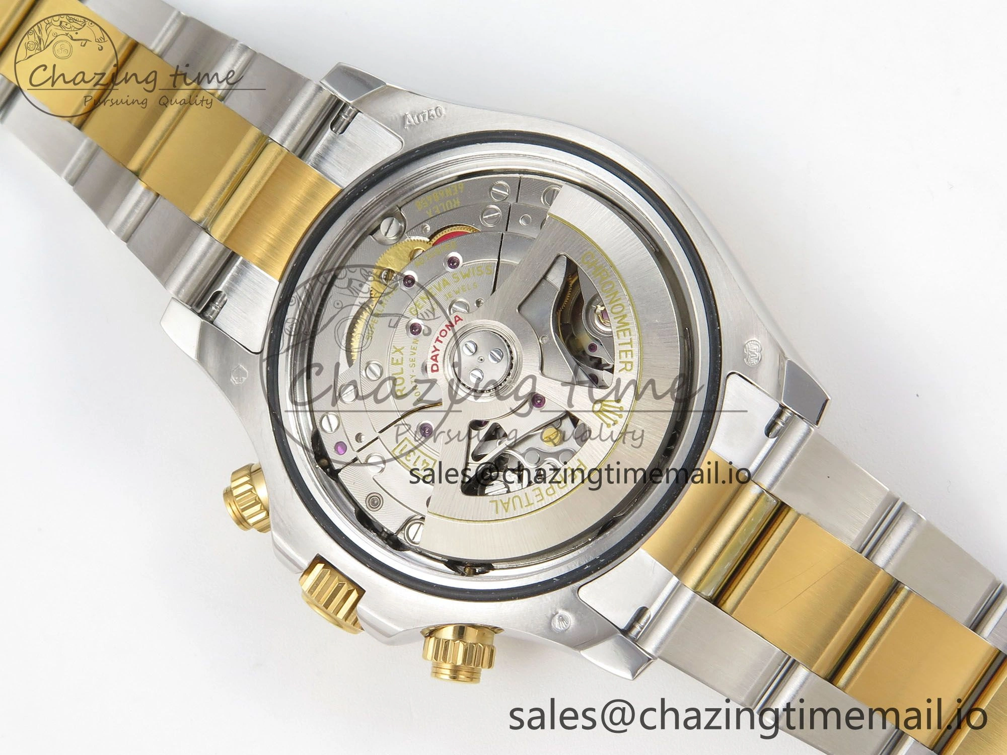 Daytona 126503 Clean 1:1 Best Edition 904L Black YG Diamond Dial on SS YG Bracelet Super Clone DD4131
