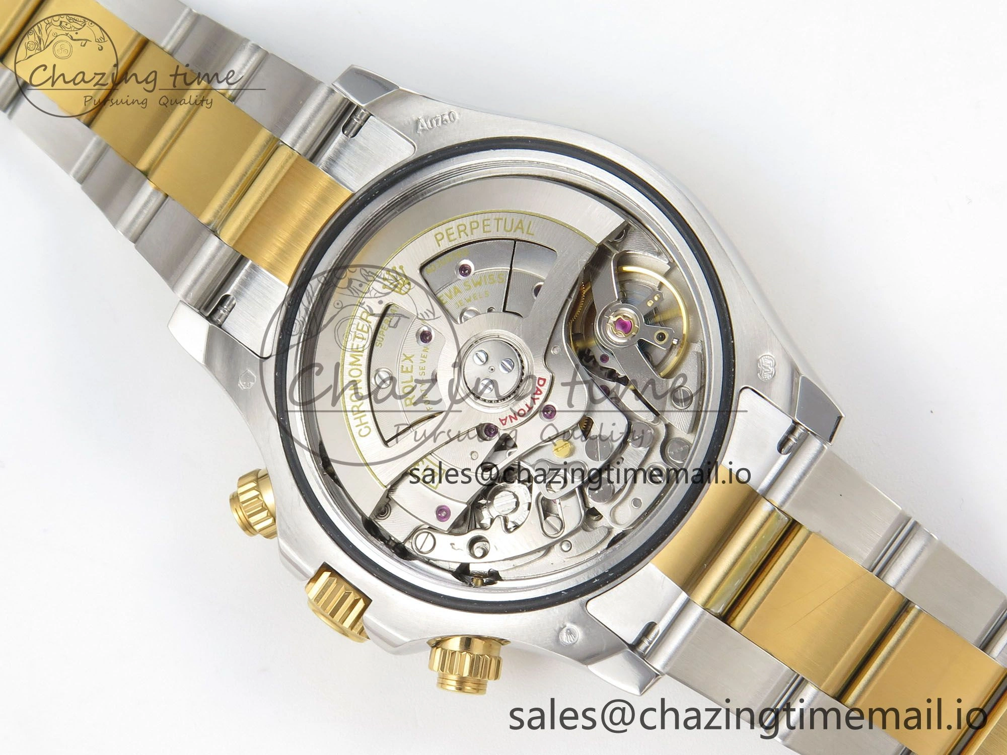 Daytona 126503 Clean 1:1 Best Edition 904L Black YG Diamond Dial on SS YG Bracelet Super Clone DD4131
