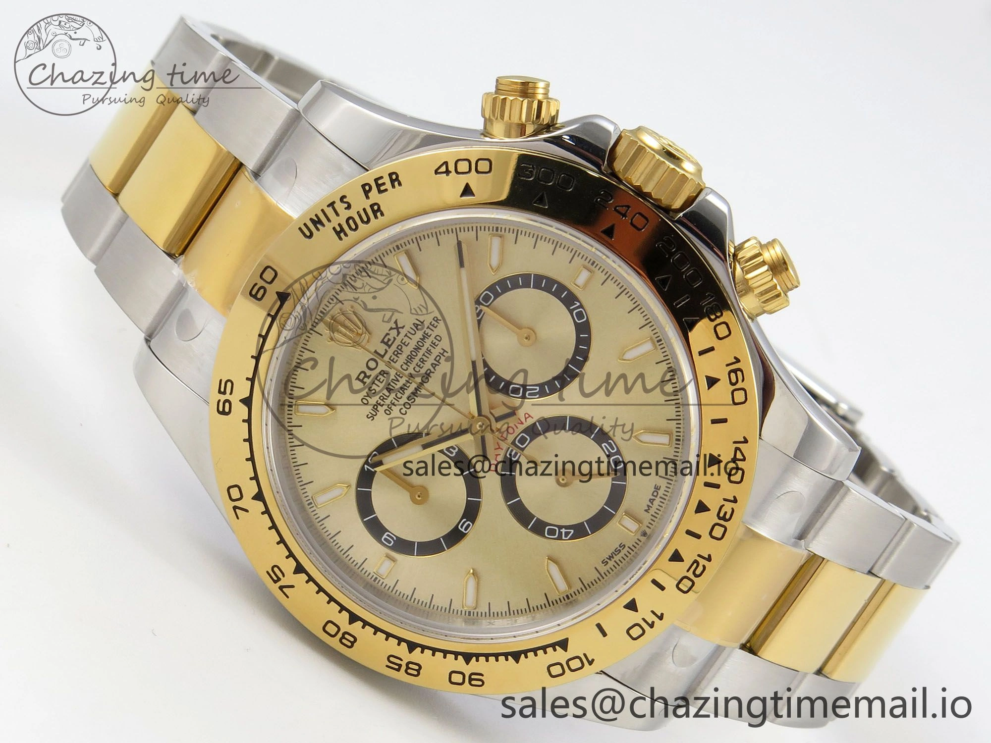 Daytona 126503 Clean 1:1 Best Edition 904L YG Dial on SS YG Bracelet Super Clone DD4131