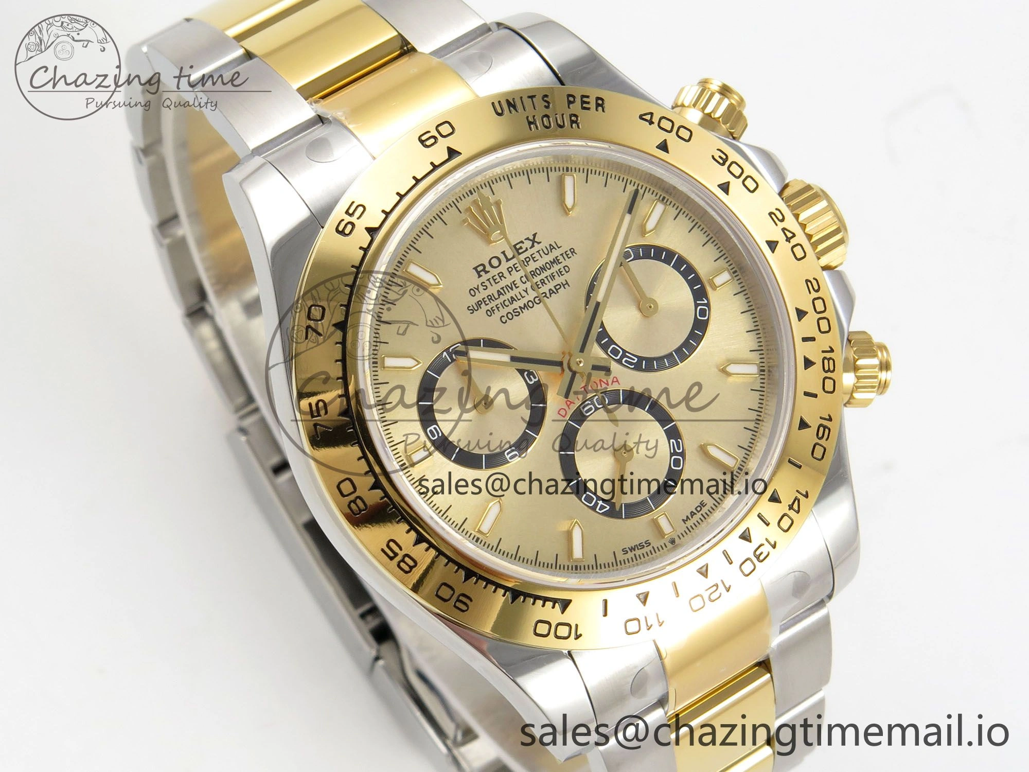 Daytona 126503 Clean 1:1 Best Edition 904L YG Dial on SS YG Bracelet Super Clone DD4131