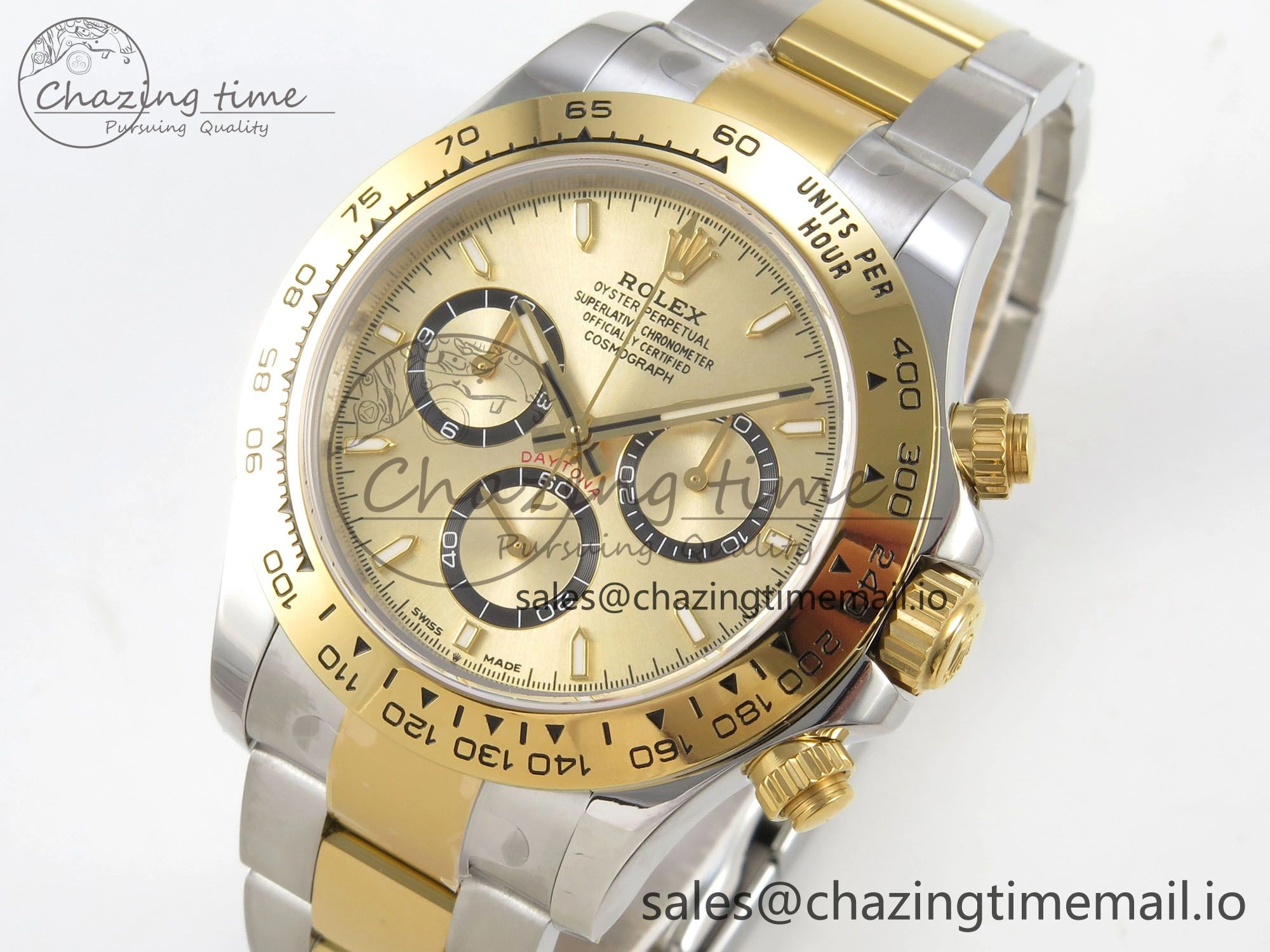 Daytona 126503 Clean 1:1 Best Edition 904L YG Dial on SS YG Bracelet Super Clone DD4131