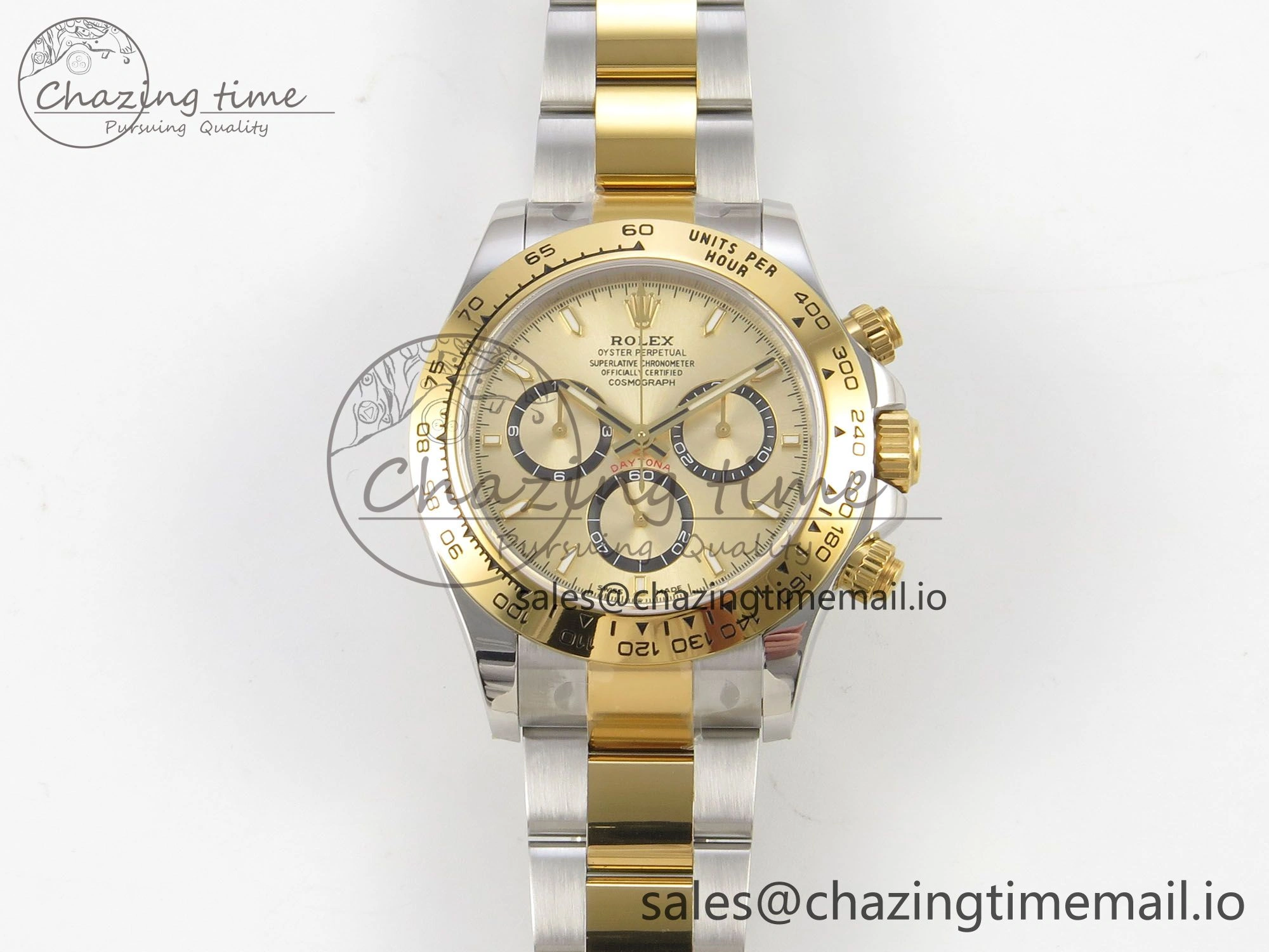 Daytona 126503 Clean 1:1 Best Edition 904L YG Dial on SS YG Bracelet Super Clone DD4131