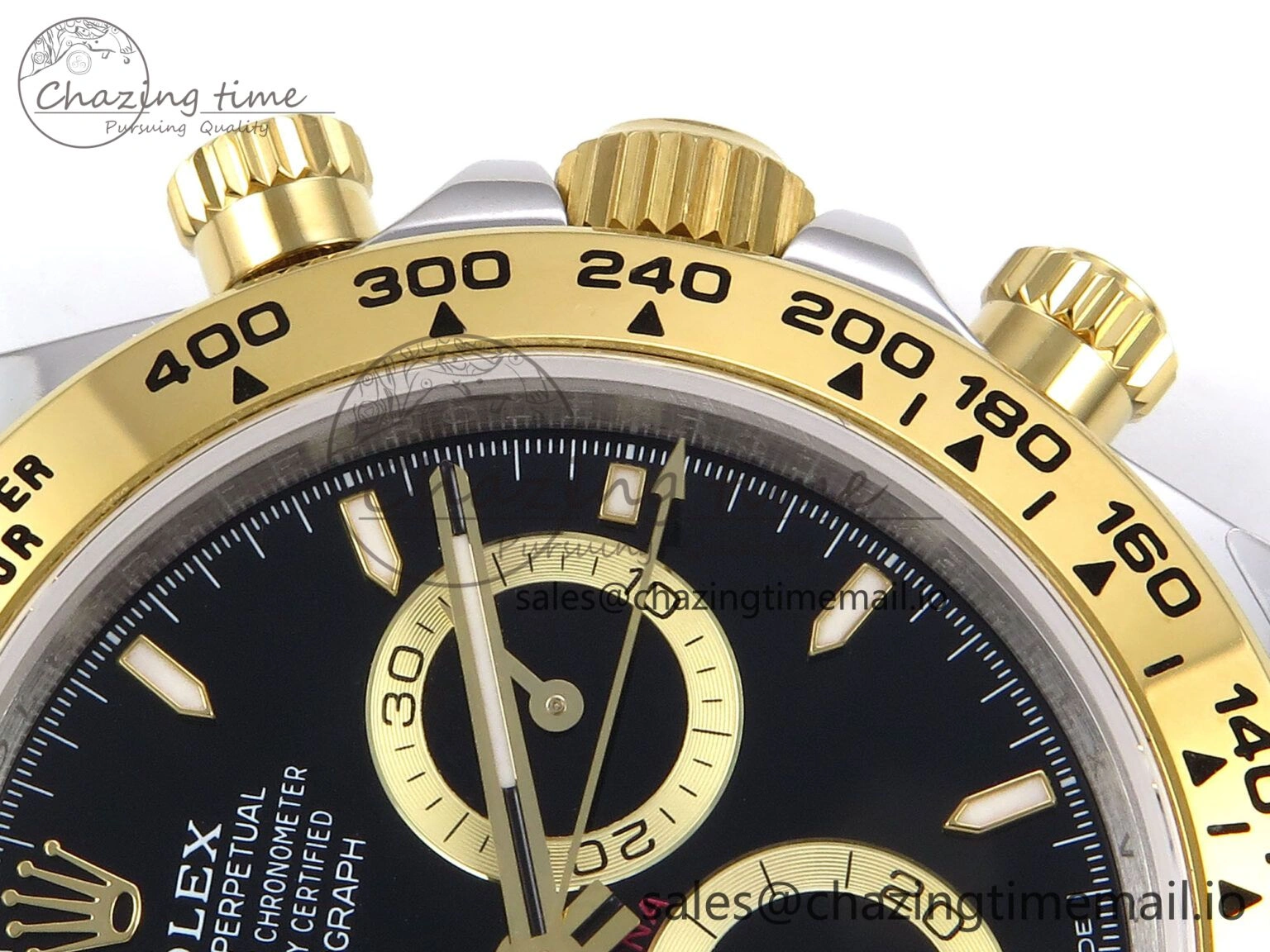 Daytona 126503 QF 1:1 Best Edition Black Dial on SS YG Braclet SH4131 V5