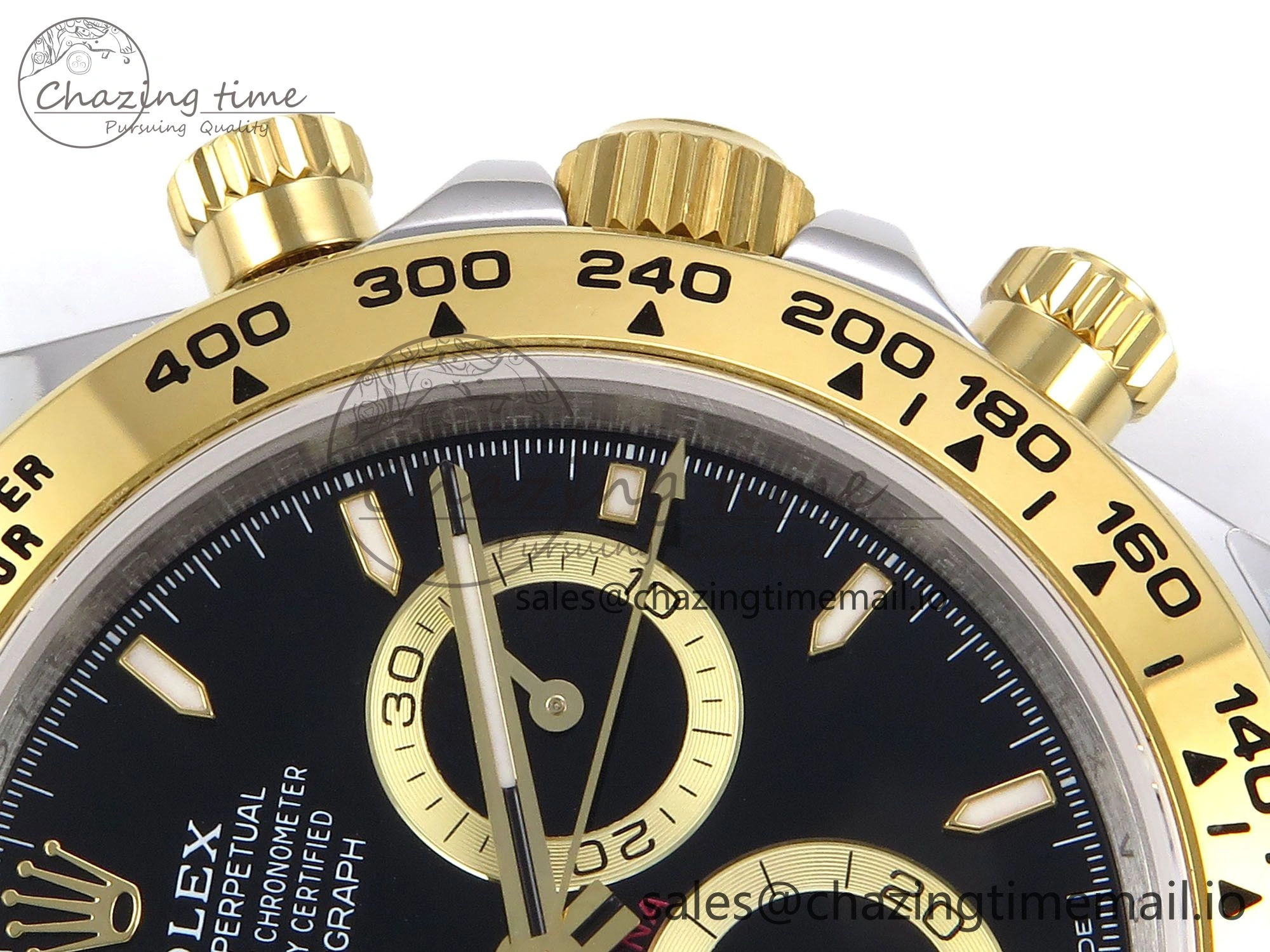 Daytona 126503 QF 1:1 Best Edition Black Dial on SS YG Braclet SH4131 V5