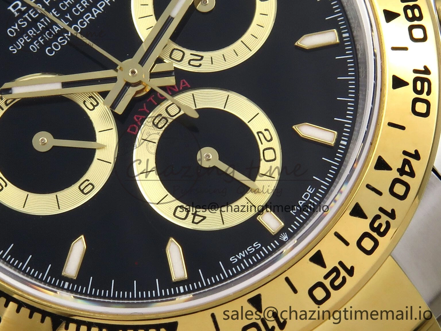Daytona 126503 QF 1:1 Best Edition Black Dial on SS YG Braclet SH4131 V5