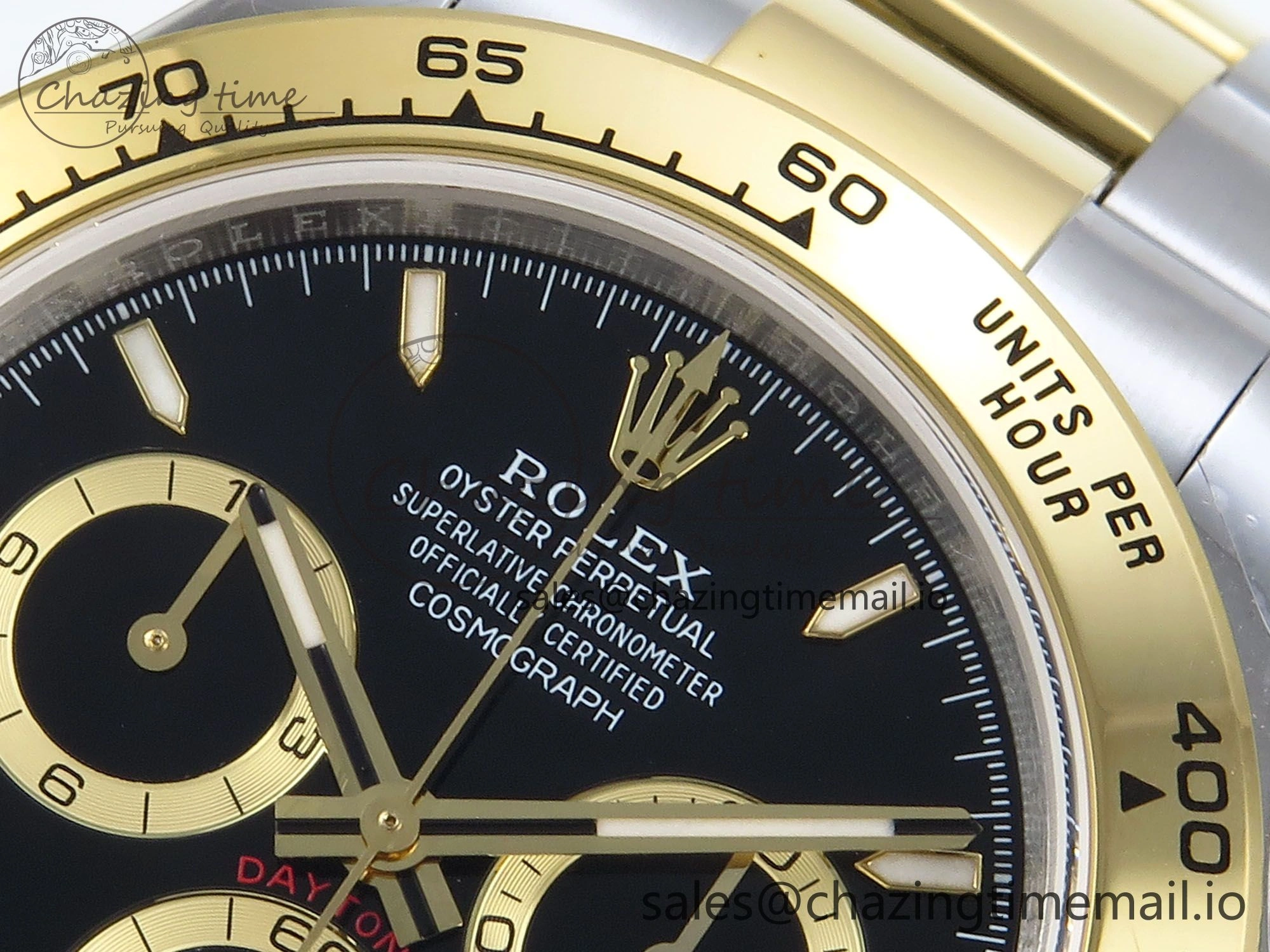 Daytona 126503 QF 1:1 Best Edition Black Dial on SS YG Braclet SH4131 V5