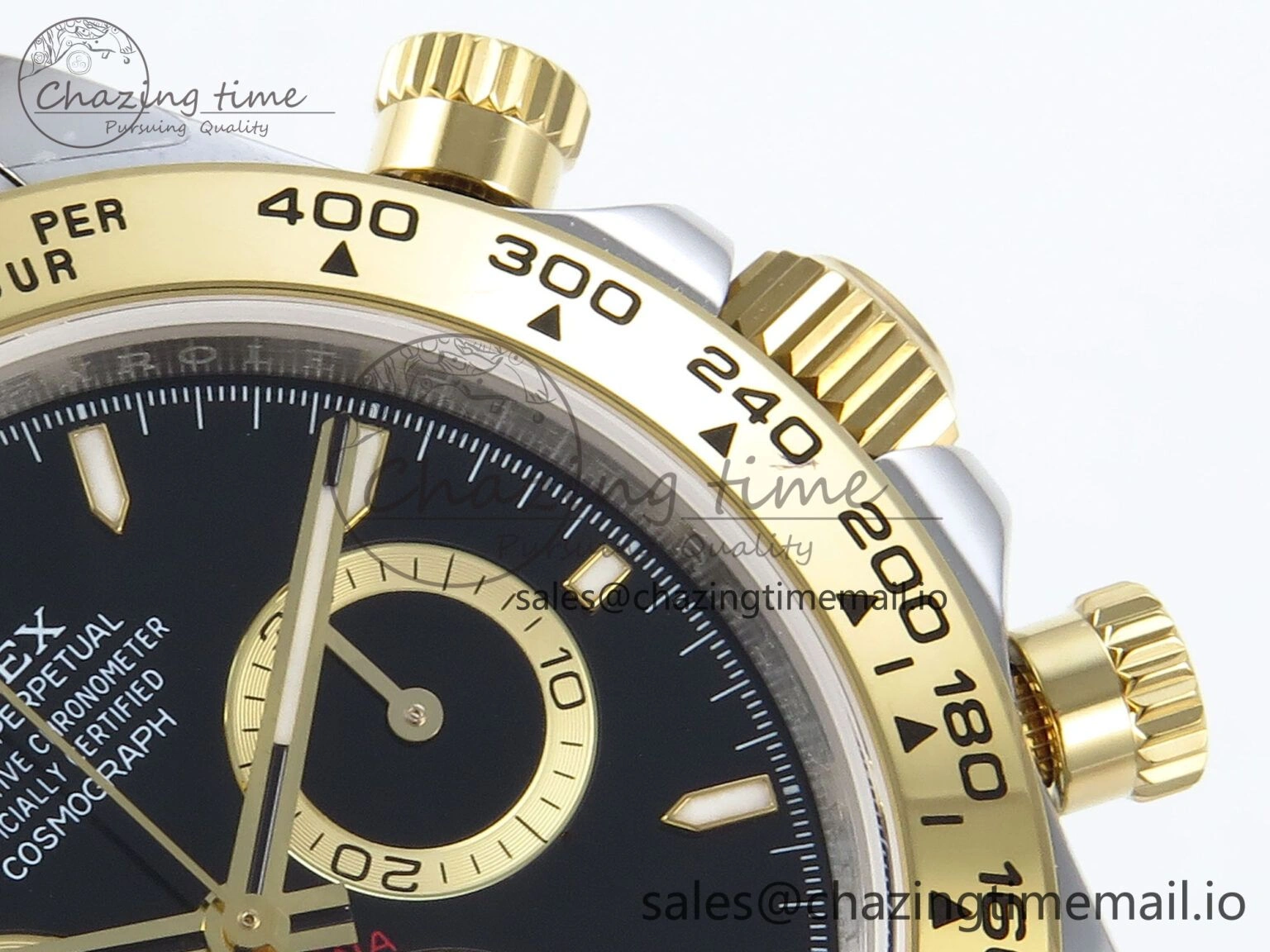 Daytona 126503 QF 1:1 Best Edition Black Dial on SS YG Braclet SH4131 V5