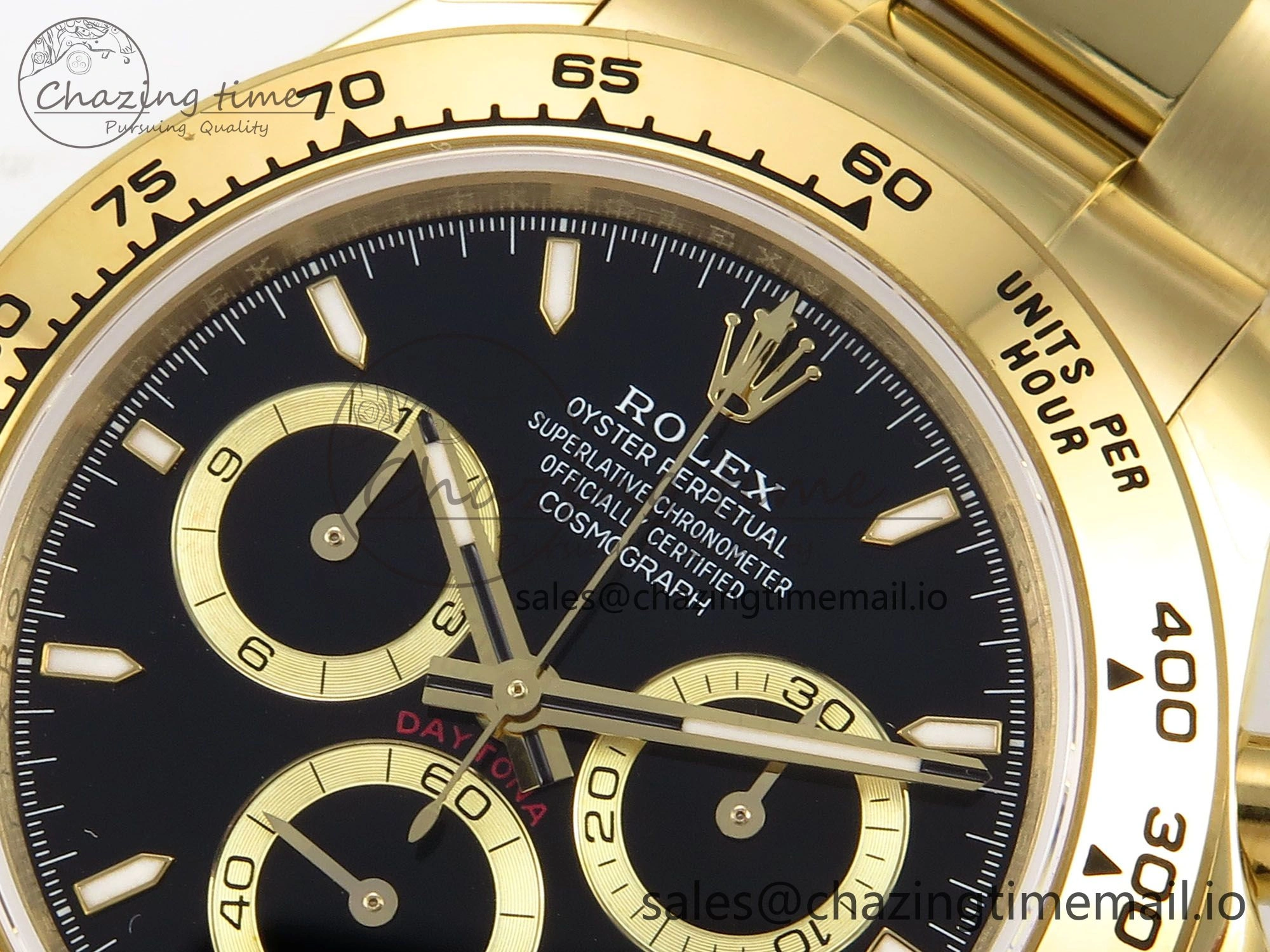 Daytona 126503 QF 1:1 Best Edition Black Dial on YG Bracelet SH4131 V6 (Gain Weight）