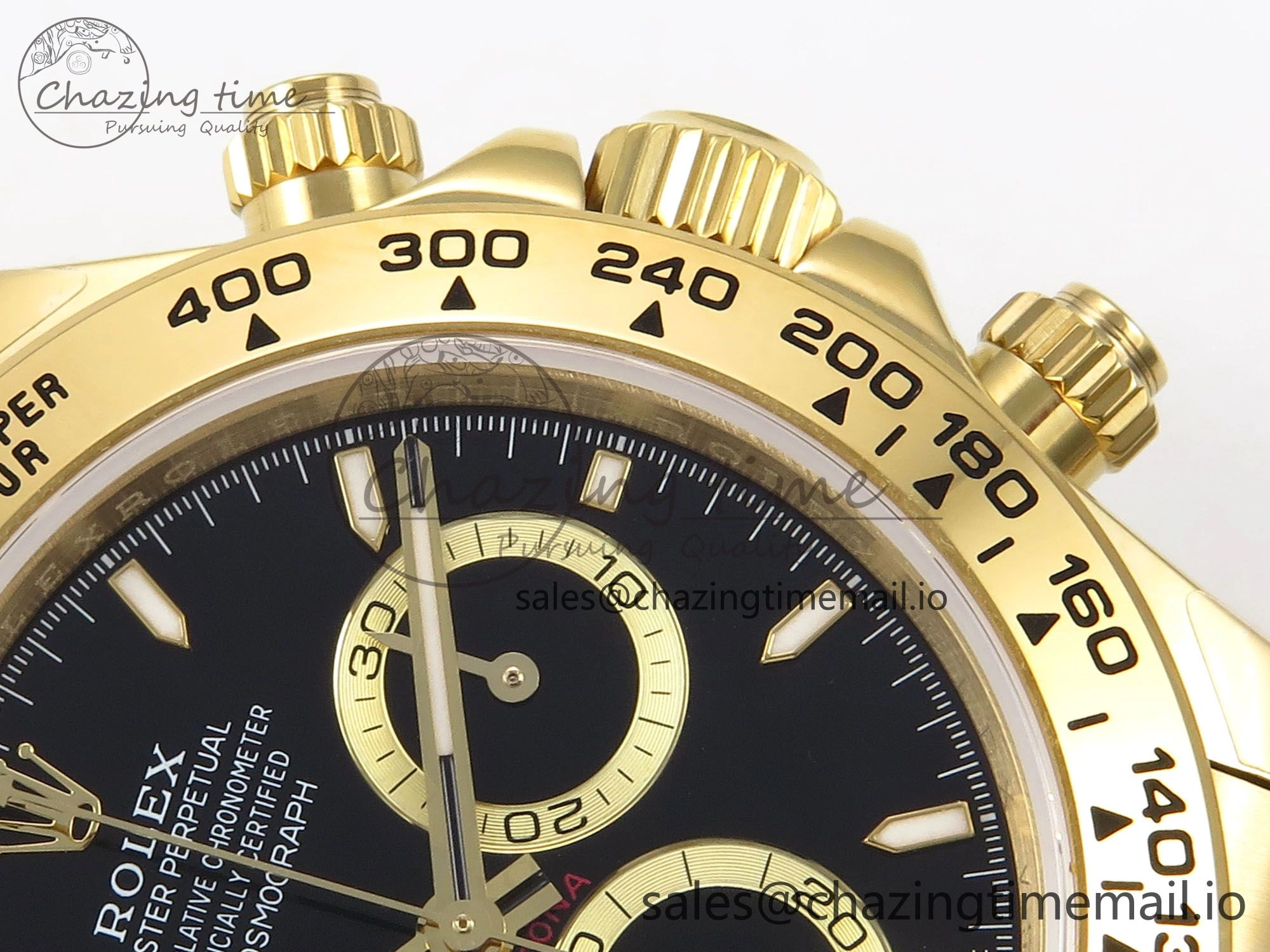 Daytona 126503 QF 1:1 Best Edition Black Dial on YG Bracelet SH4131 V6 (Gain Weight）