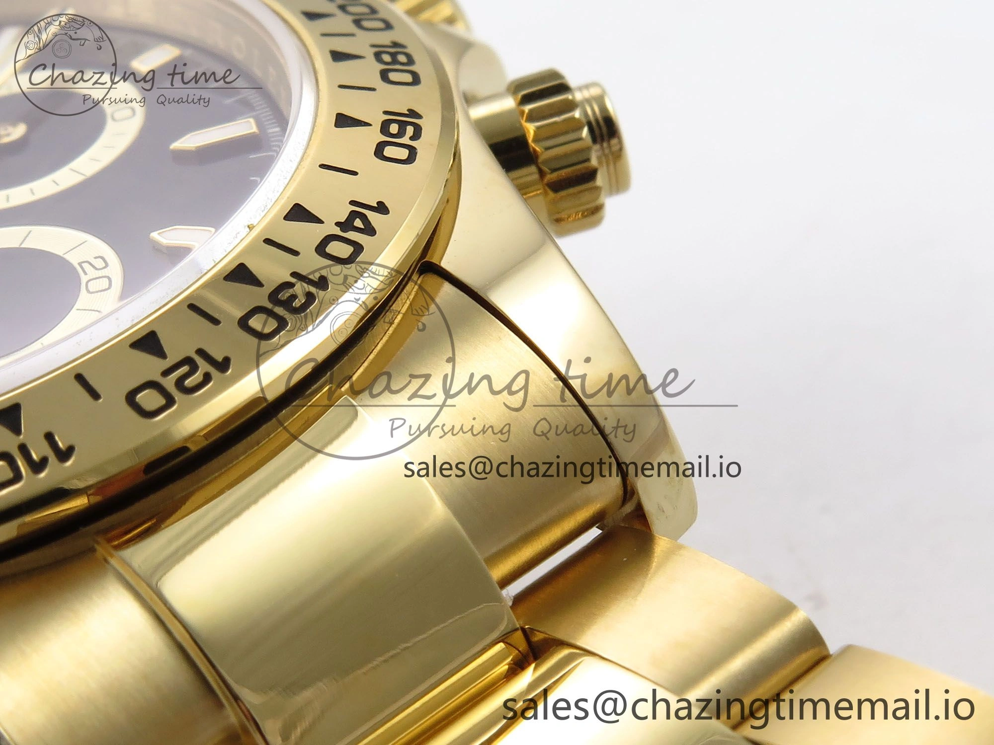 Daytona 126503 QF 1:1 Best Edition Black Dial on YG Bracelet SH4131 V6 (Gain Weight）