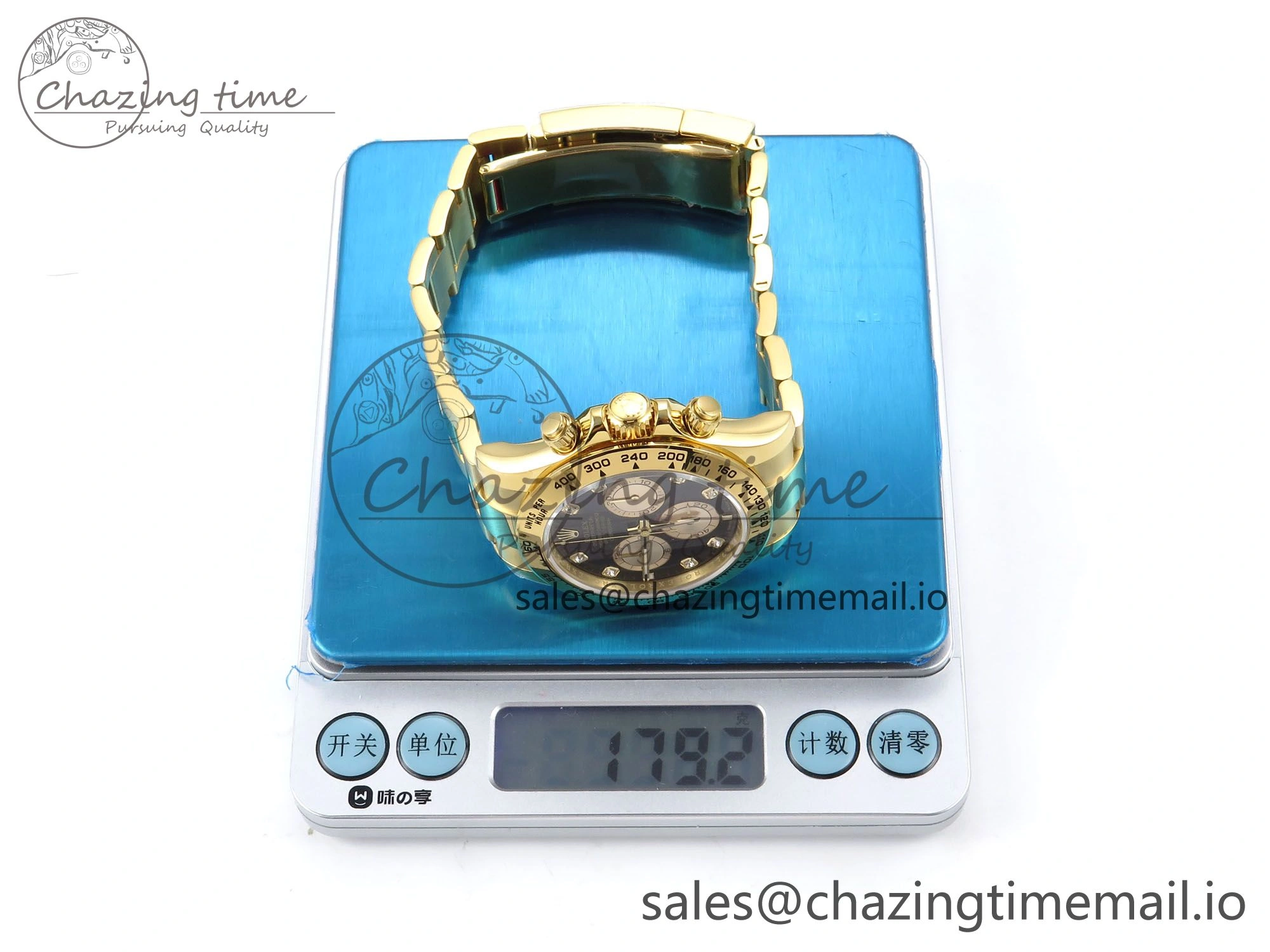 Daytona 126503 QF 1:1 Best Edition Black YG Dial on SS YG Bracelet SH4131 V6 (Gain Weight）