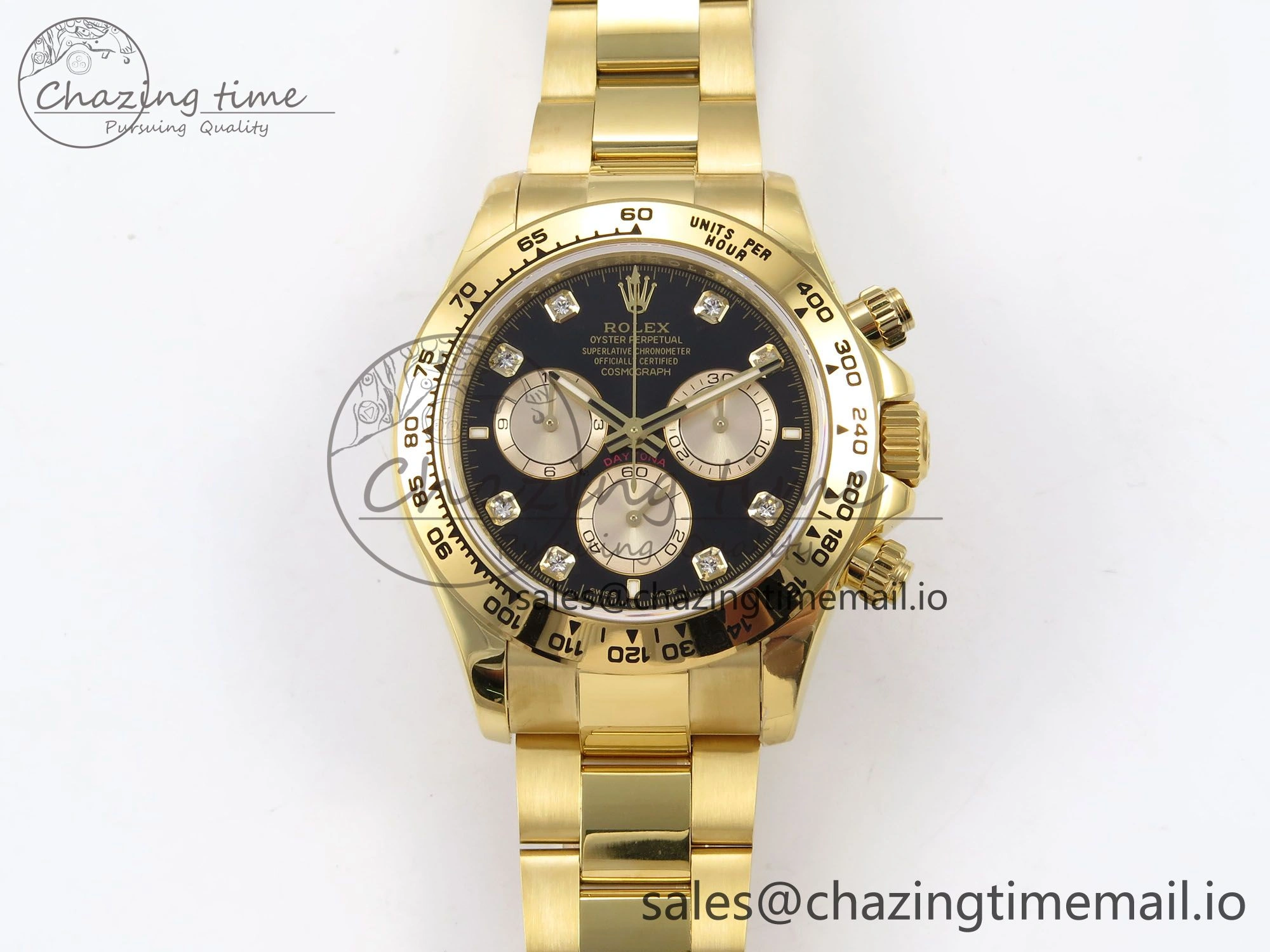 Daytona 126503 QF 1:1 Best Edition Black YG Dial on SS YG Bracelet SH4131 V6 (Gain Weight）