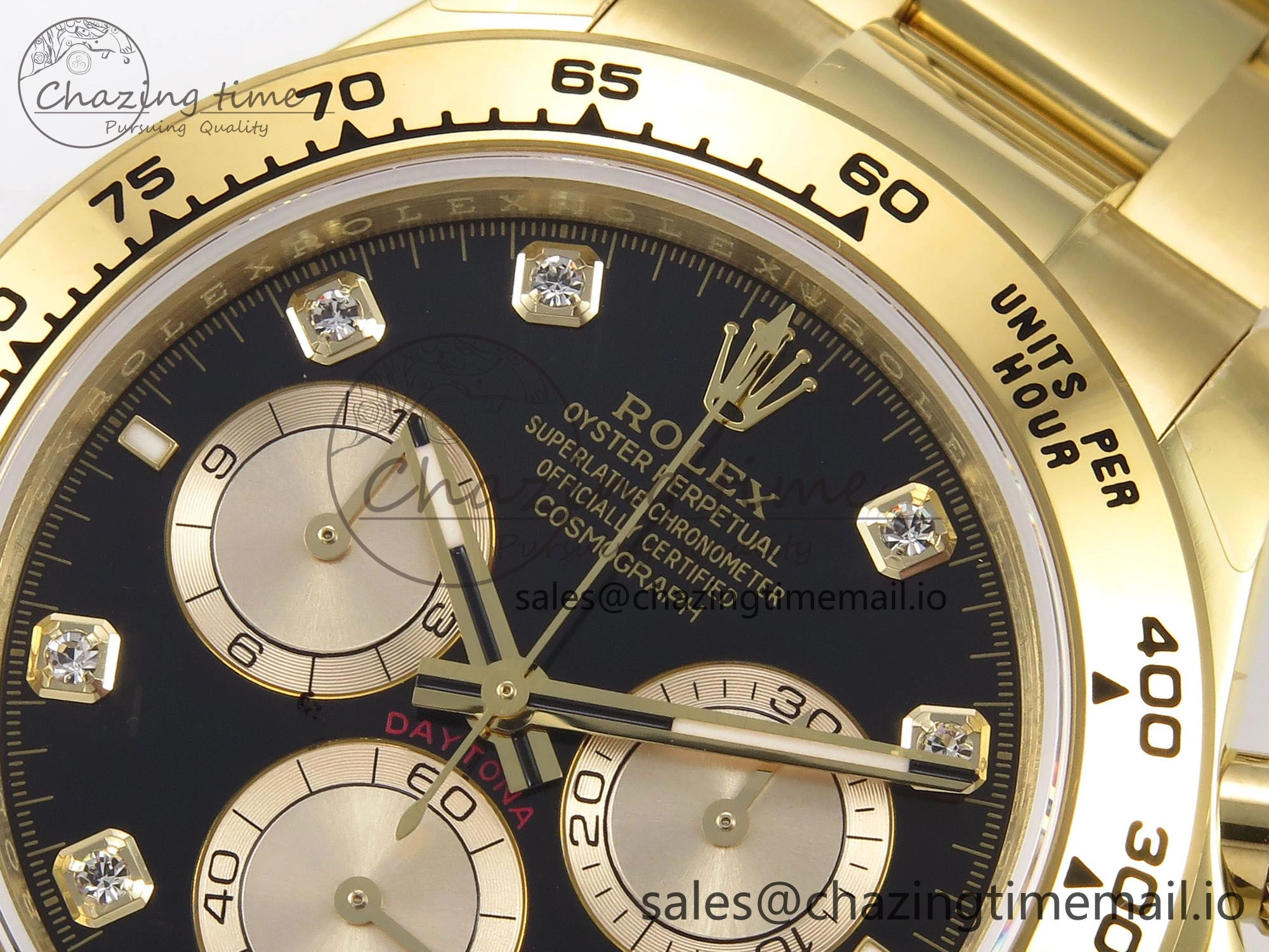 Daytona 126503 QF 1:1 Best Edition Black YG Dial on SS YG Bracelet SH4131 V6 (Gain Weight）