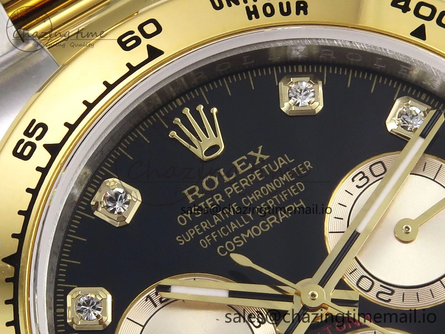 Daytona 126503 QF 1:1 Best Edition Black YG Dial on SS YG Braclet SH4131 V5