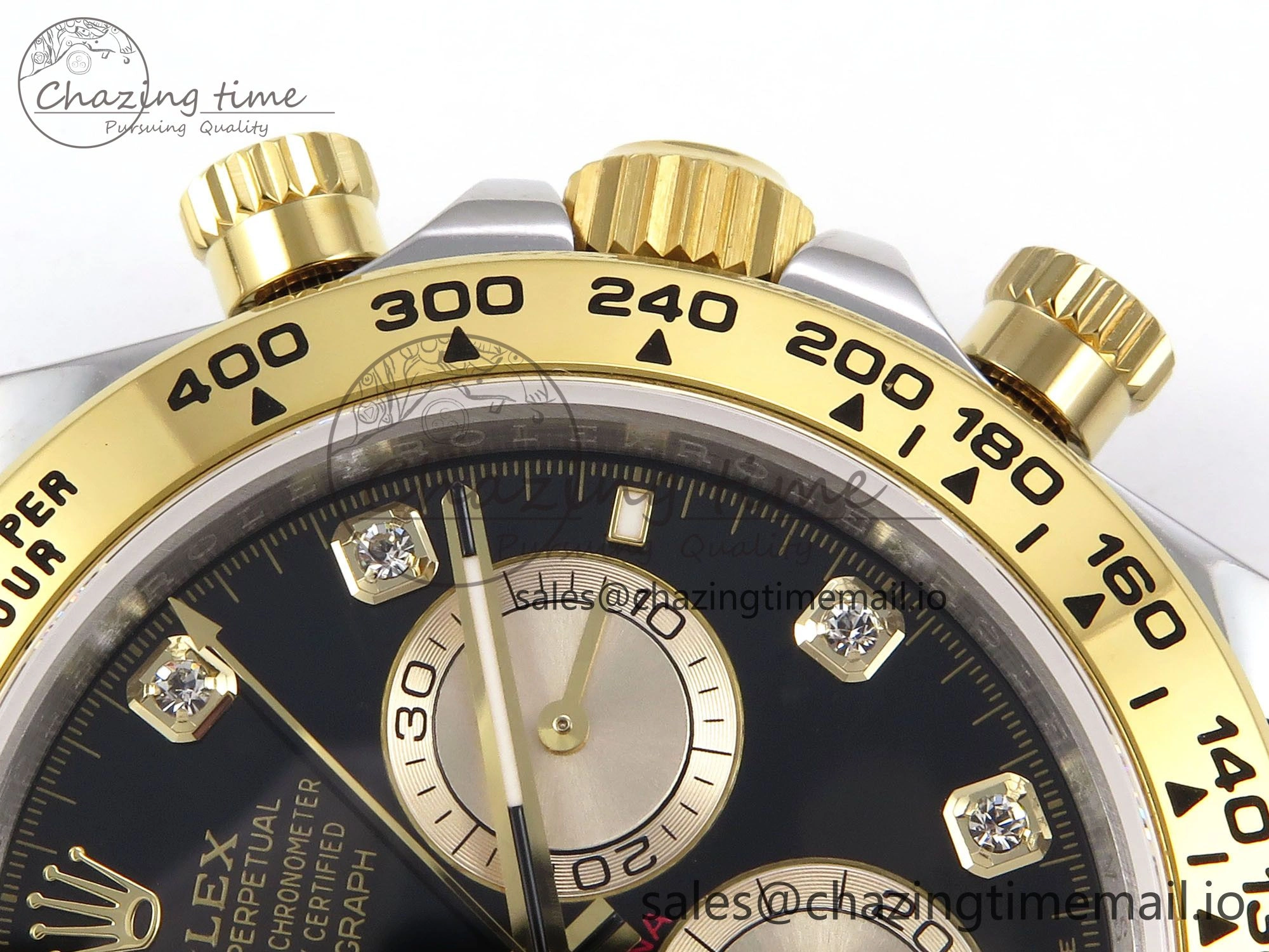 Daytona 126503 QF 1:1 Best Edition Black YG Dial on SS YG Braclet SH4131 V5