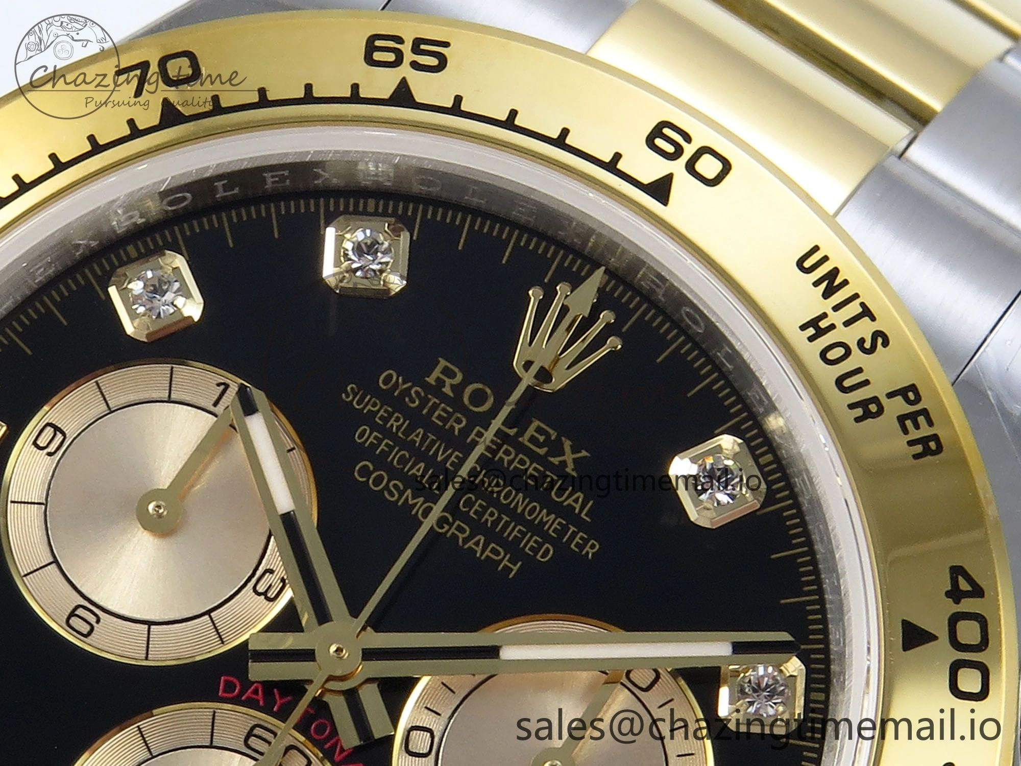 Daytona 126503 QF 1:1 Best Edition Black YG Dial on SS YG Braclet SH4131 V5