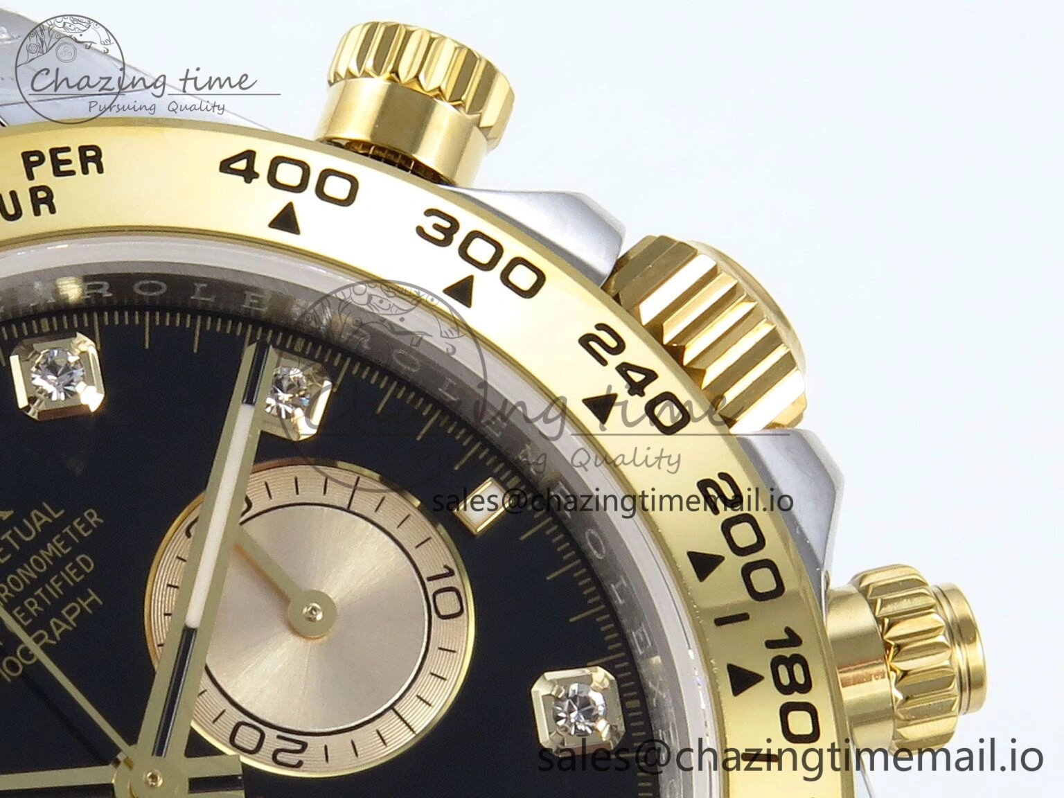 Daytona 126503 QF 1:1 Best Edition Black YG Dial on SS YG Braclet SH4131 V5