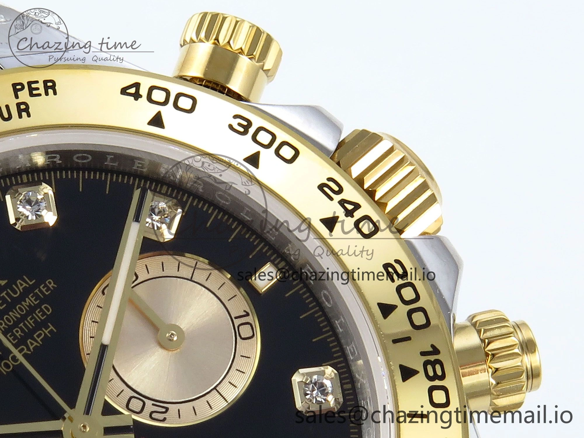 Daytona 126503 QF 1:1 Best Edition Black YG Dial on SS YG Braclet SH4131 V5