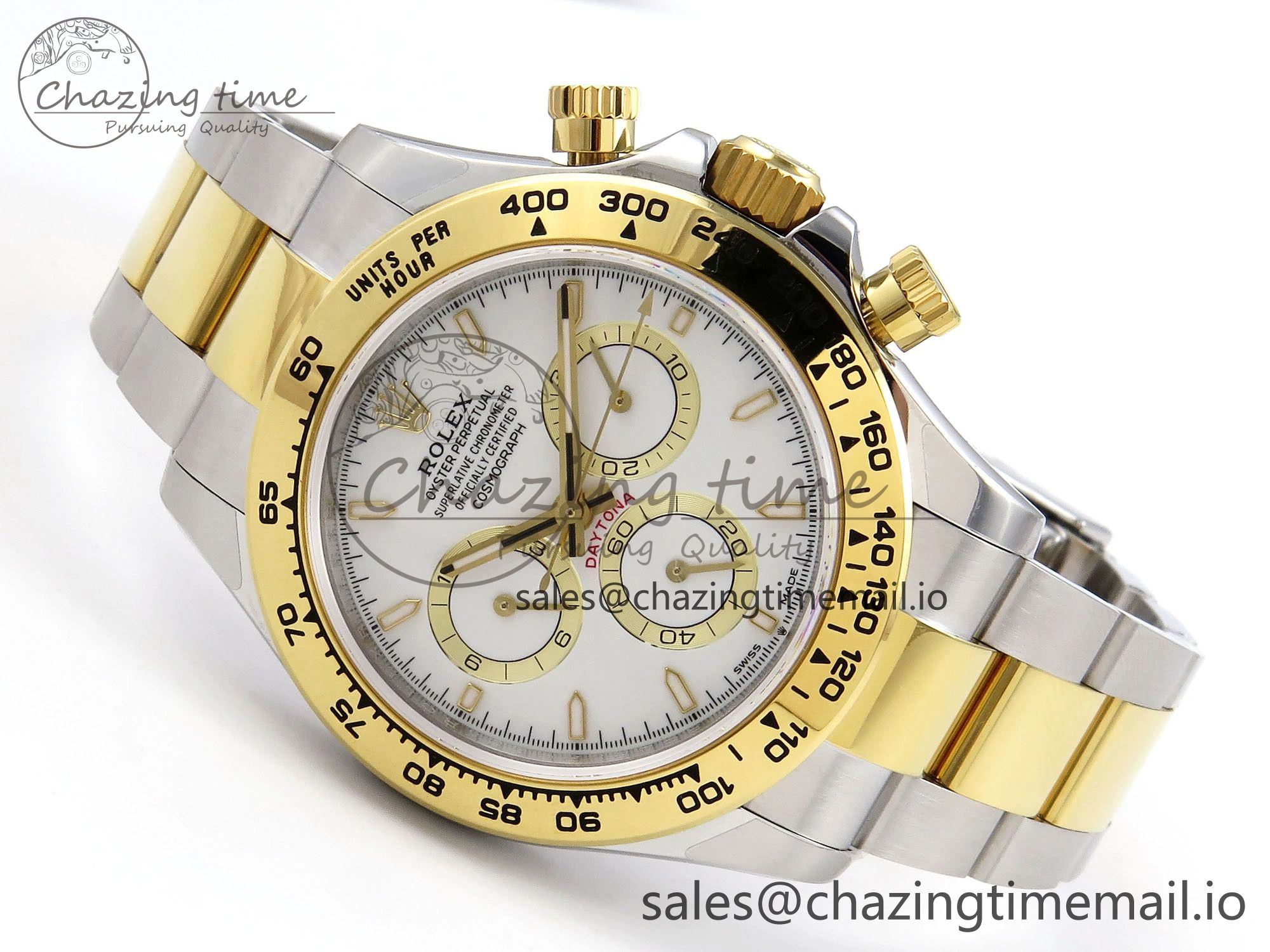 Daytona 126503 QF 1:1 Best Edition White Dial on SS YG Braclet SH4131 V5